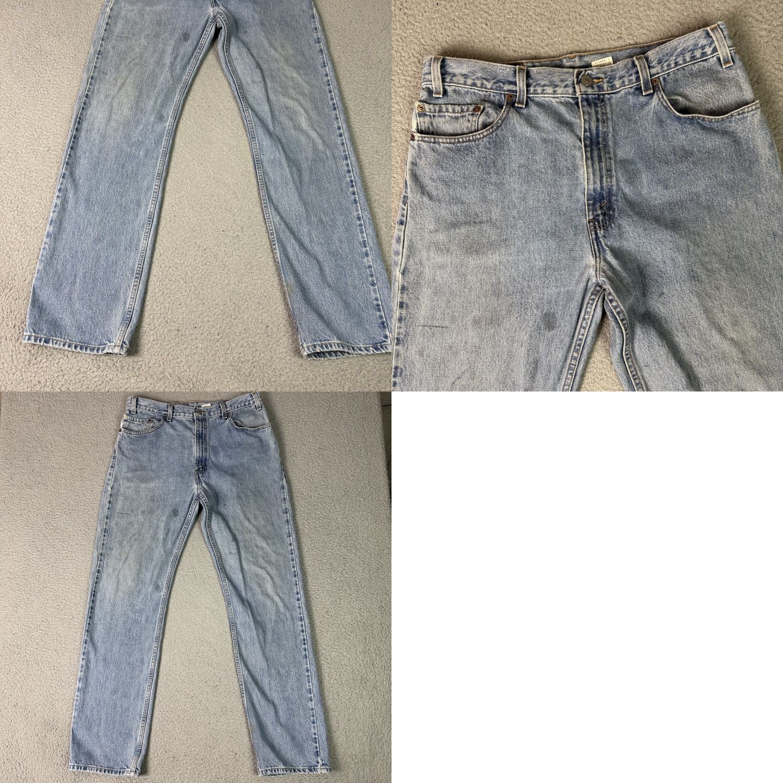 Levi's VINTAGE Levi's 505 Jeans Men Regular Light Blue 34x30 Straight 90s Grunge Denim Cotton Button Zip 5-Pocket image? Size US 34 / EU 50 - 10 Thumbnail