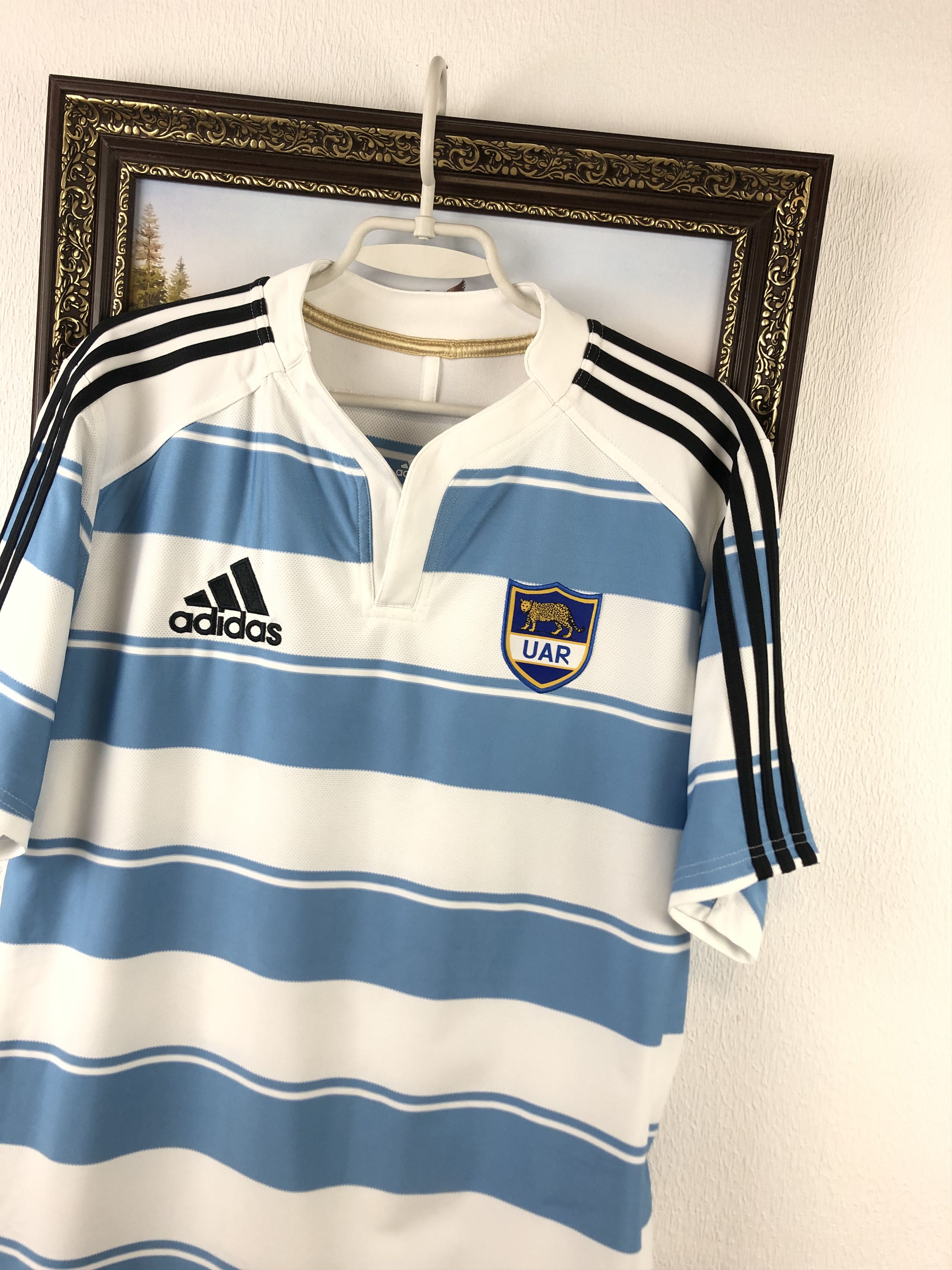 Adidas × Vintage Argentina Rugby Jersey 2011 Rugby Shirt Adidas Rare Size US L / EU 52-54 / 3 - 4 Thumbnail