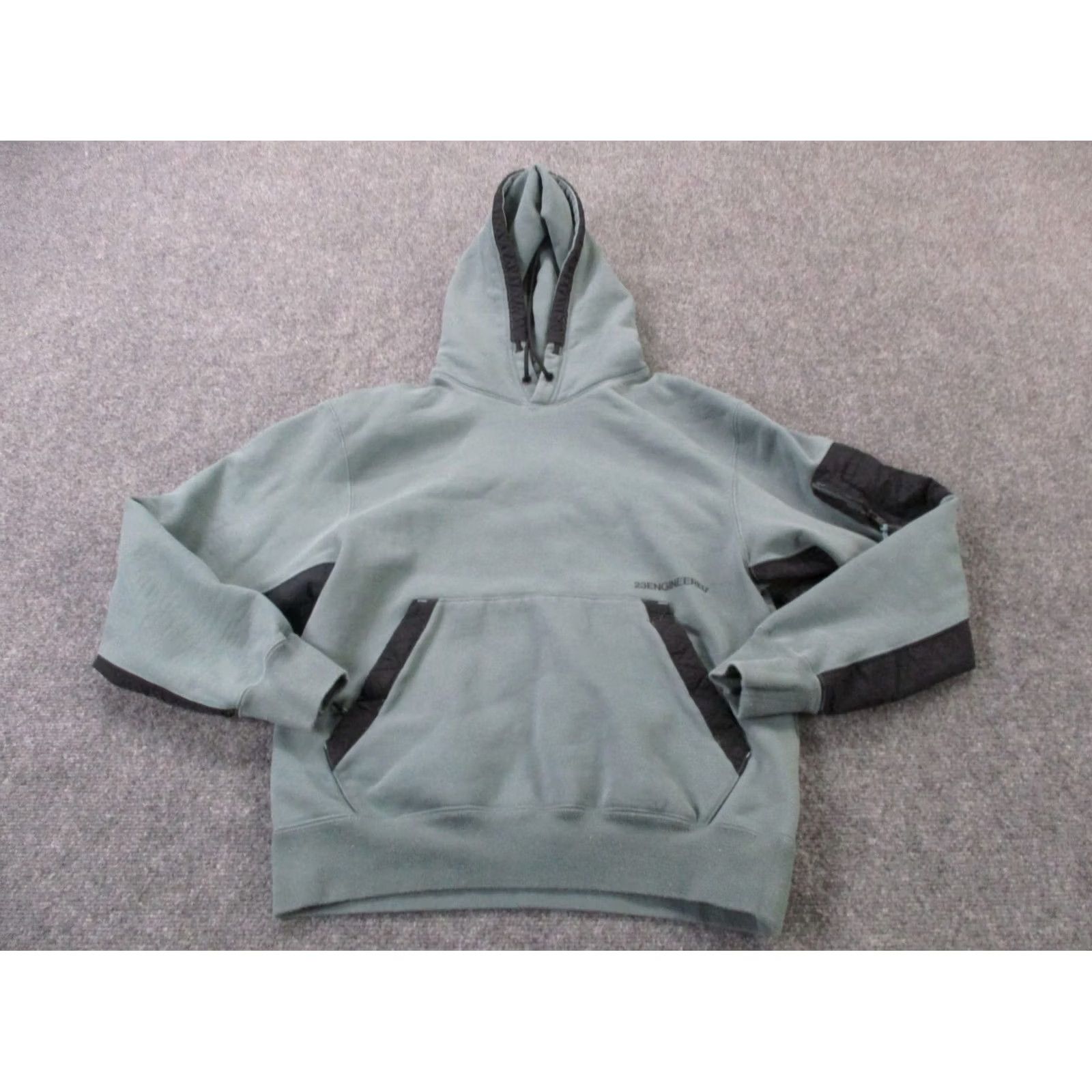 Jordan Brand Air Jordan Sweatshirt Hoodie Mens S Green Jumpman Logo Pullover Casual Active Thermal Pockets Hooded Knit Sports Shirt Size US S / EU 44-46 / 1 - 2 Thumbnail