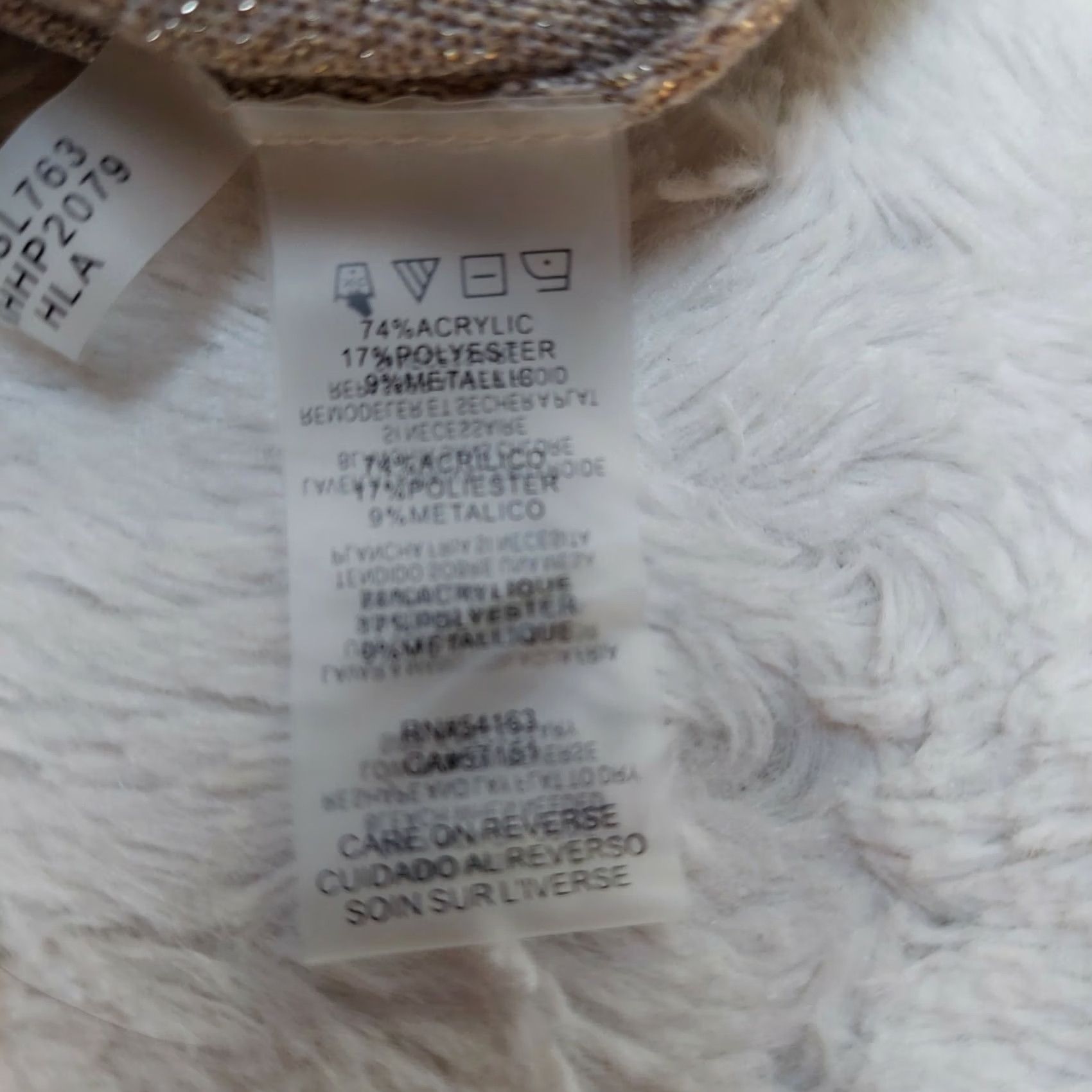 Calvin Klein Calvin Klein Womens Knit Metallic Bell Sleeves Sweater Medium Tan Pullover New Size M / US 6-8 / IT 42-44 - 7 Thumbnail