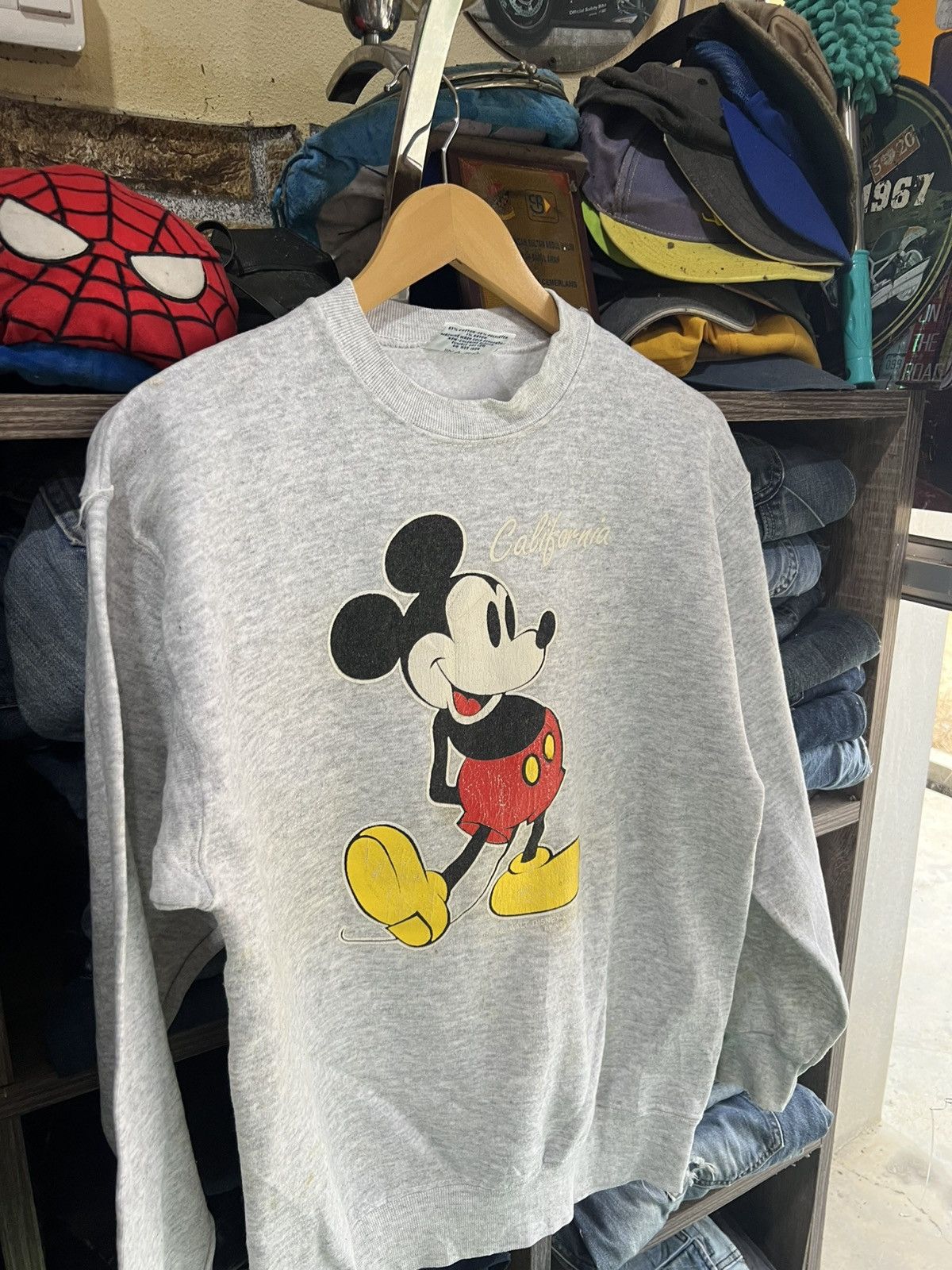 Mickey Mouse 🔥True Vintage Velva Sheen Mickey Mouse Crewneck Sweatshirt Size US M / EU 48-50 / 2 - 14 Thumbnail