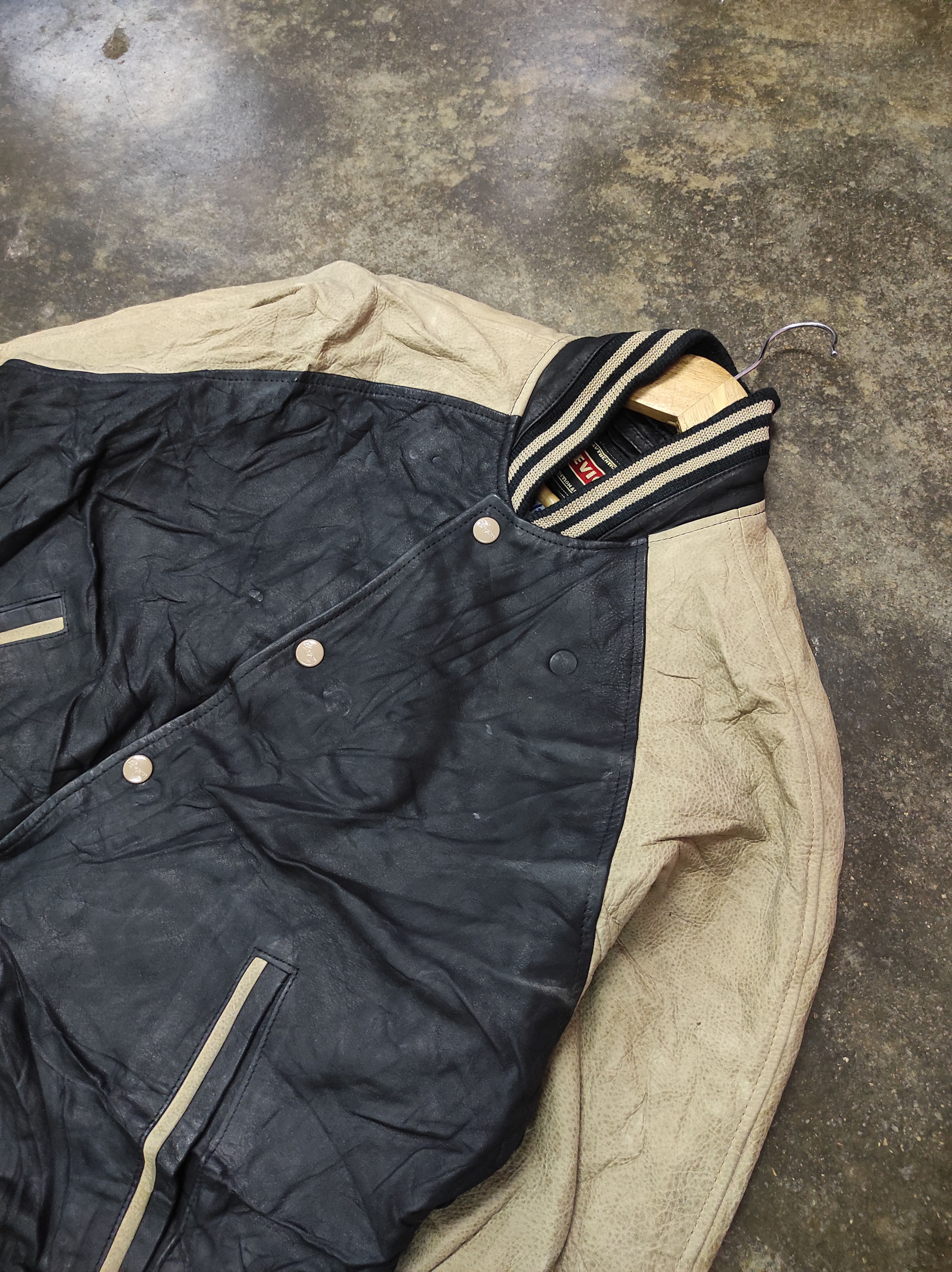 Chevignon CHEVIGNON FULL LEATHER VARSITY JACKET Size US M / EU 48-50 / 2 - 4 Thumbnail