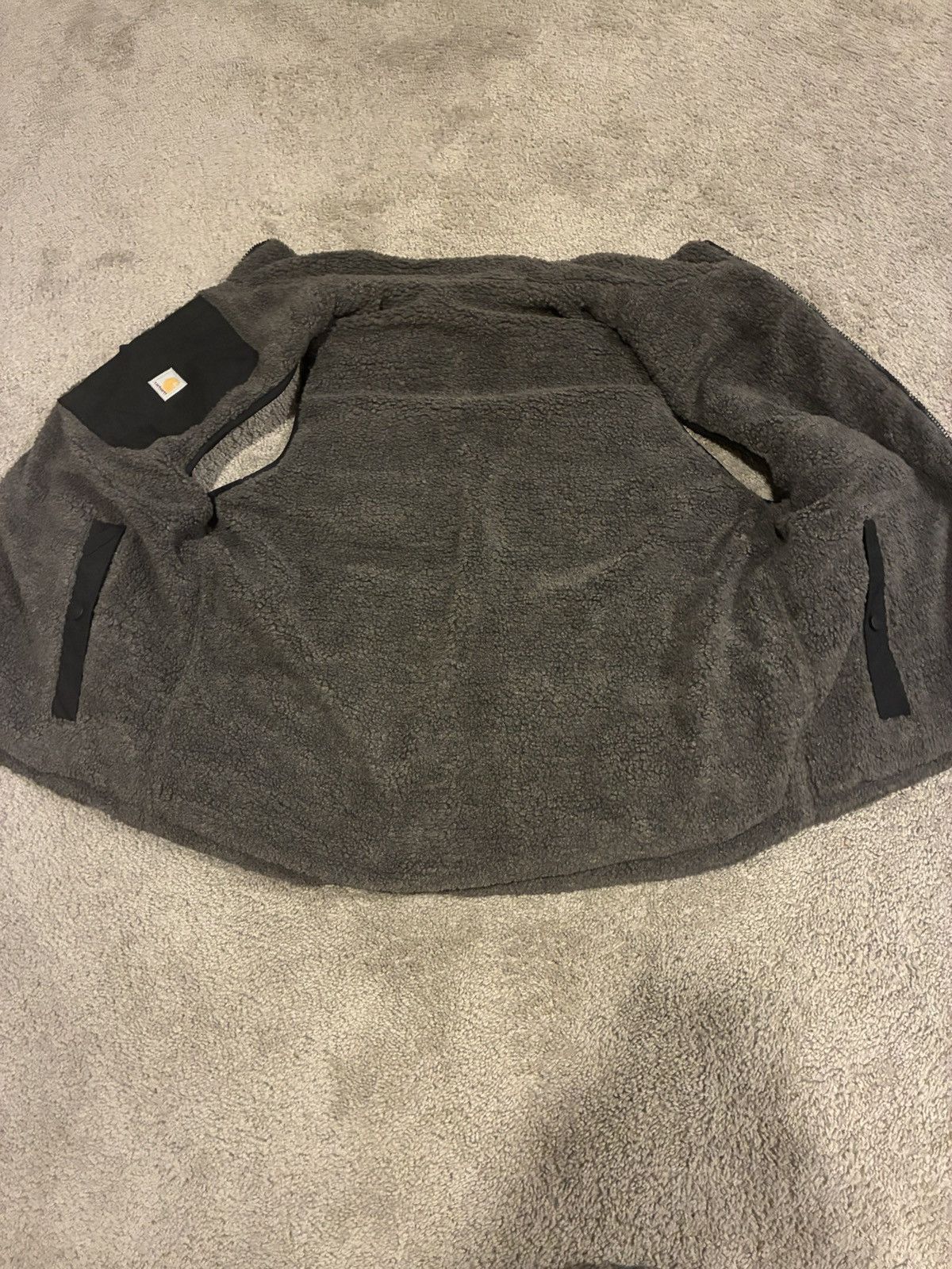 Carhartt Carhartt Black Sherpa-Lined Vest Mens S Size US S / EU 44-46 / 1 - 2 Thumbnail