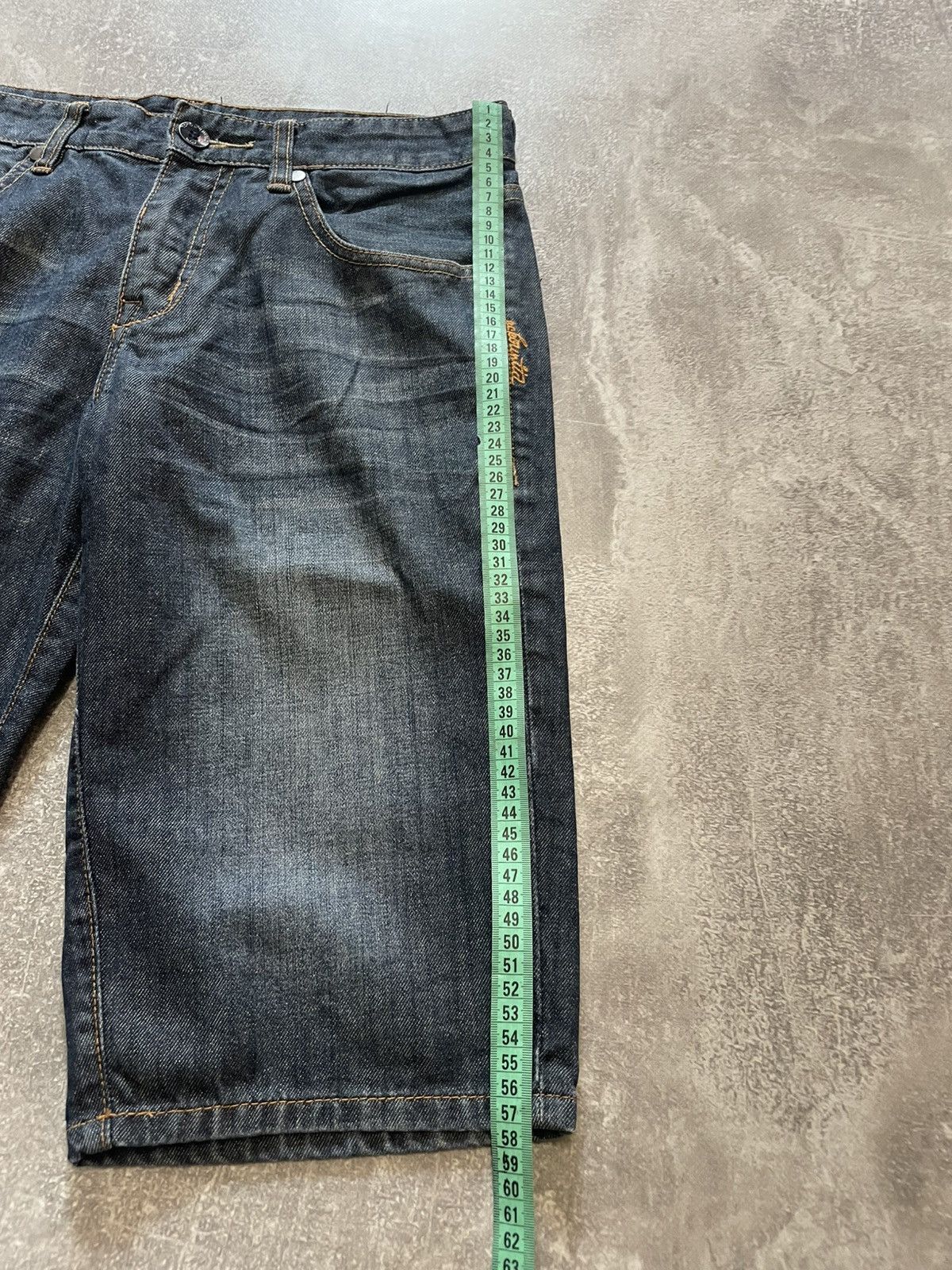Ecko Unltd. × Vintage Vintage Ecko Unltd. Embroidered Logo Rap Denim Shorts Size US 30 / EU 46 - 19 Thumbnail