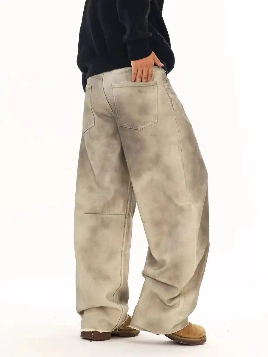 Japanese Brand Dirty Dye Gradient Swoosh Casual Pants Size US 32 / EU 48 - 2 Thumbnail