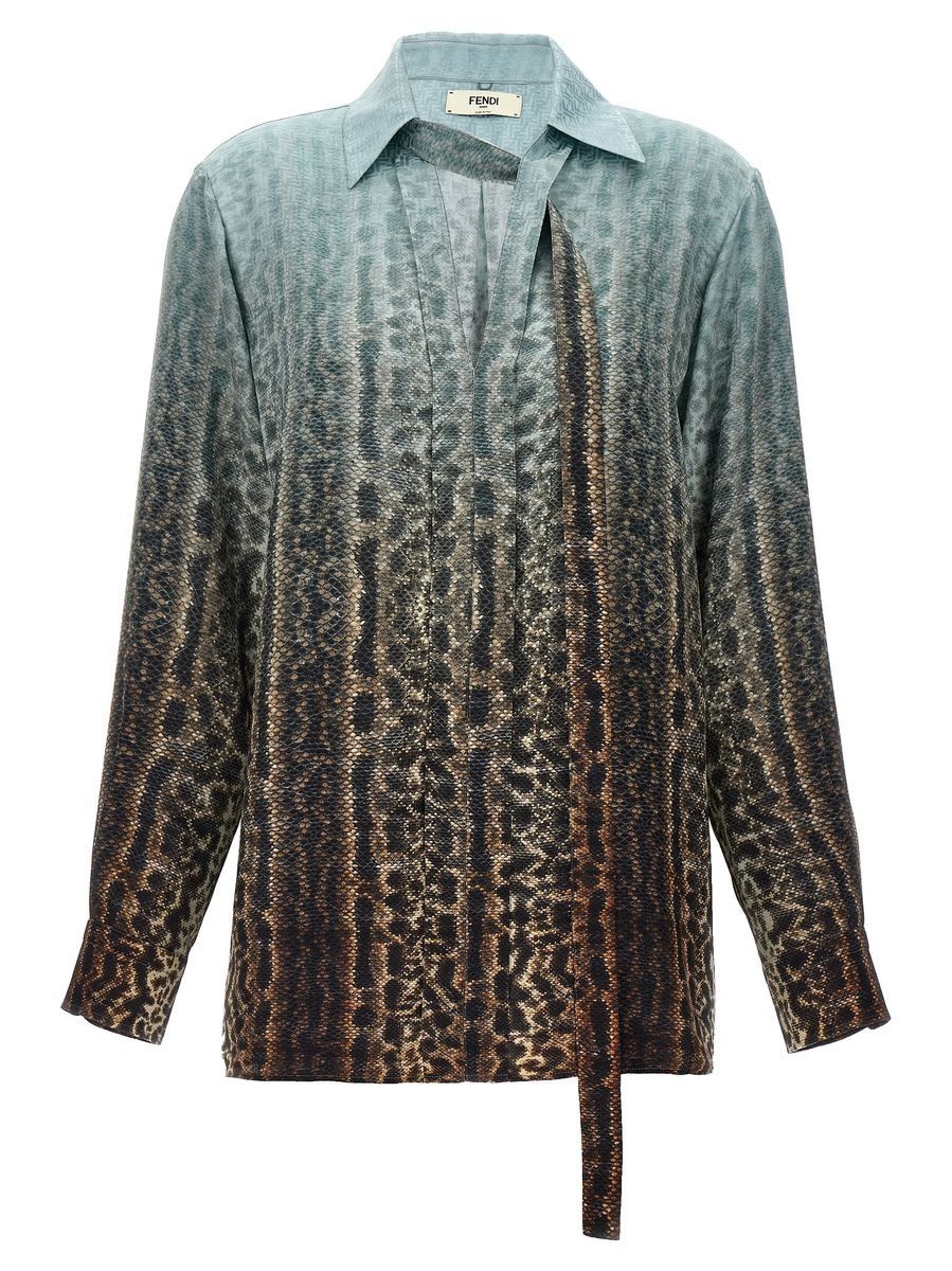 Fendi o1s1wg110925 Shirt in Multicolor Size M / US 6-8 / IT 42-44 - 1 Thumbnail