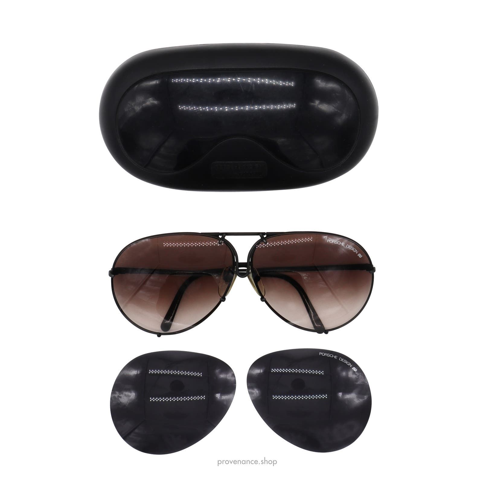 image of Porsche Design Porsche Carrera 5621 Vintage Sunglasses in Black, Men's