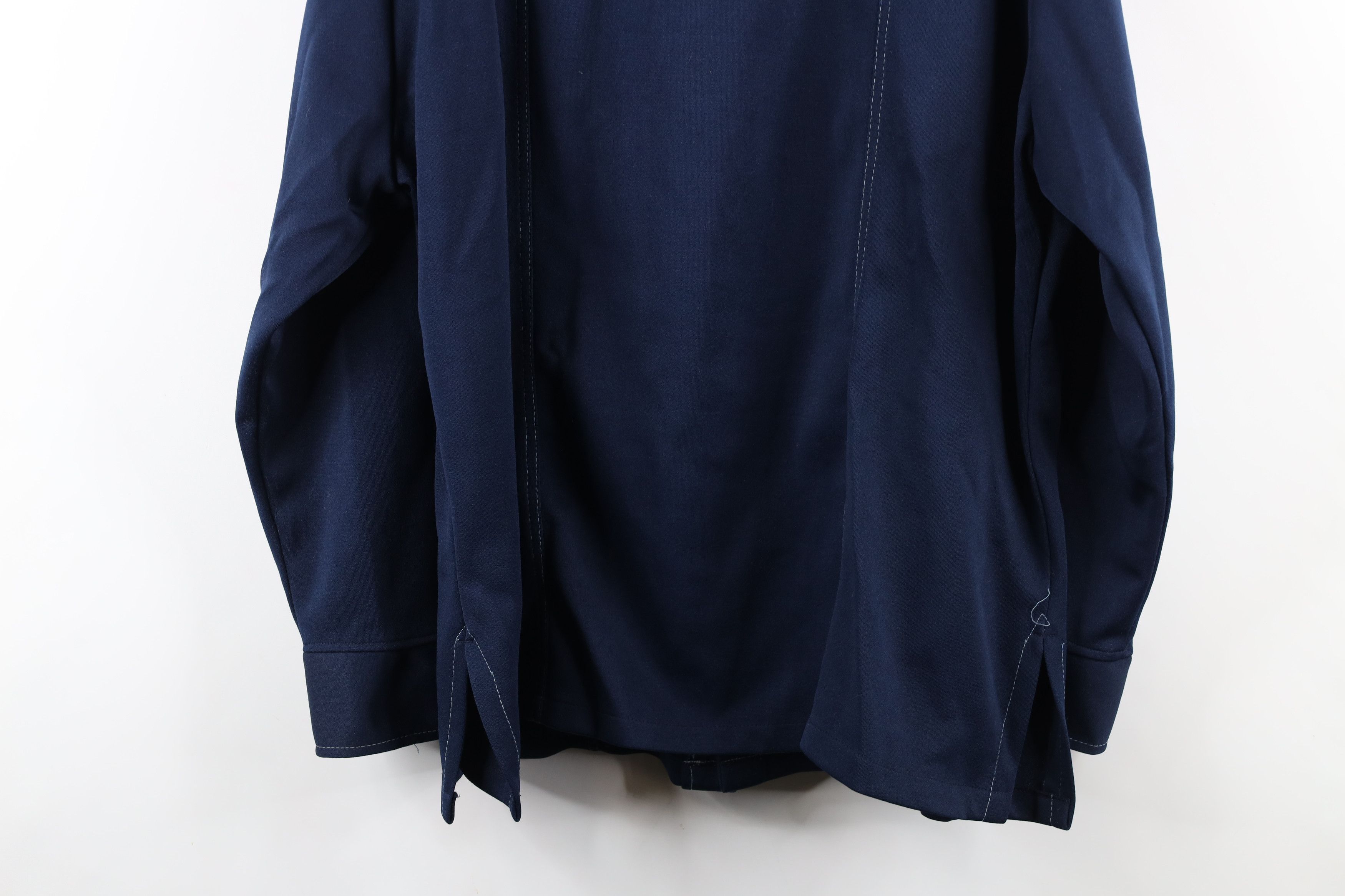 Vintage × Wrangler Vintage 70s Wrangler Knit Button Shirt Jacket Blue USA Size US XL / EU 56 / 4 - 13 Thumbnail