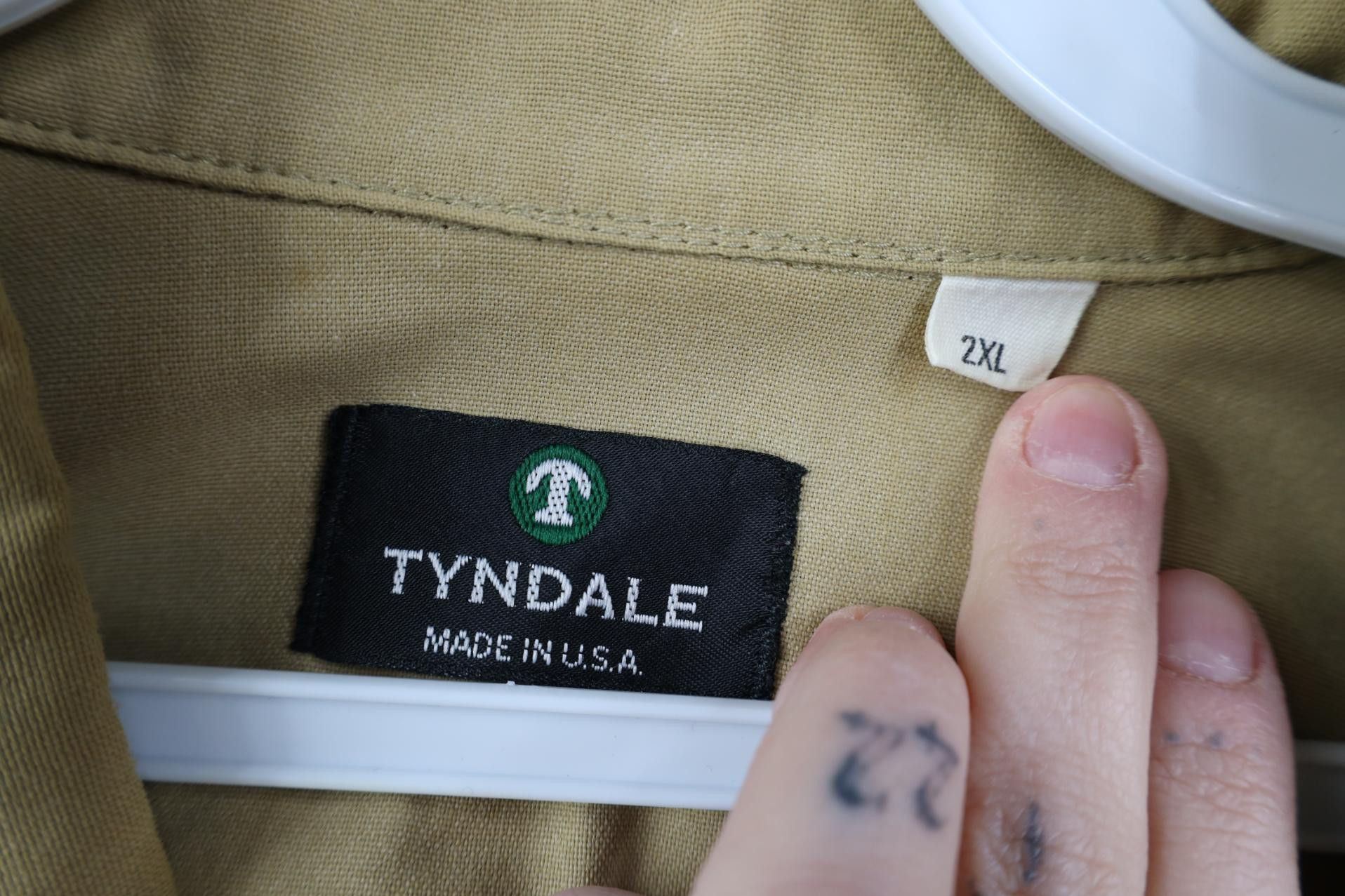 Vintage Vintage 90s Tyndale FR Fire Flame Resistant Button Shirt Size US XXL / EU 58 / 5 - 9 Thumbnail