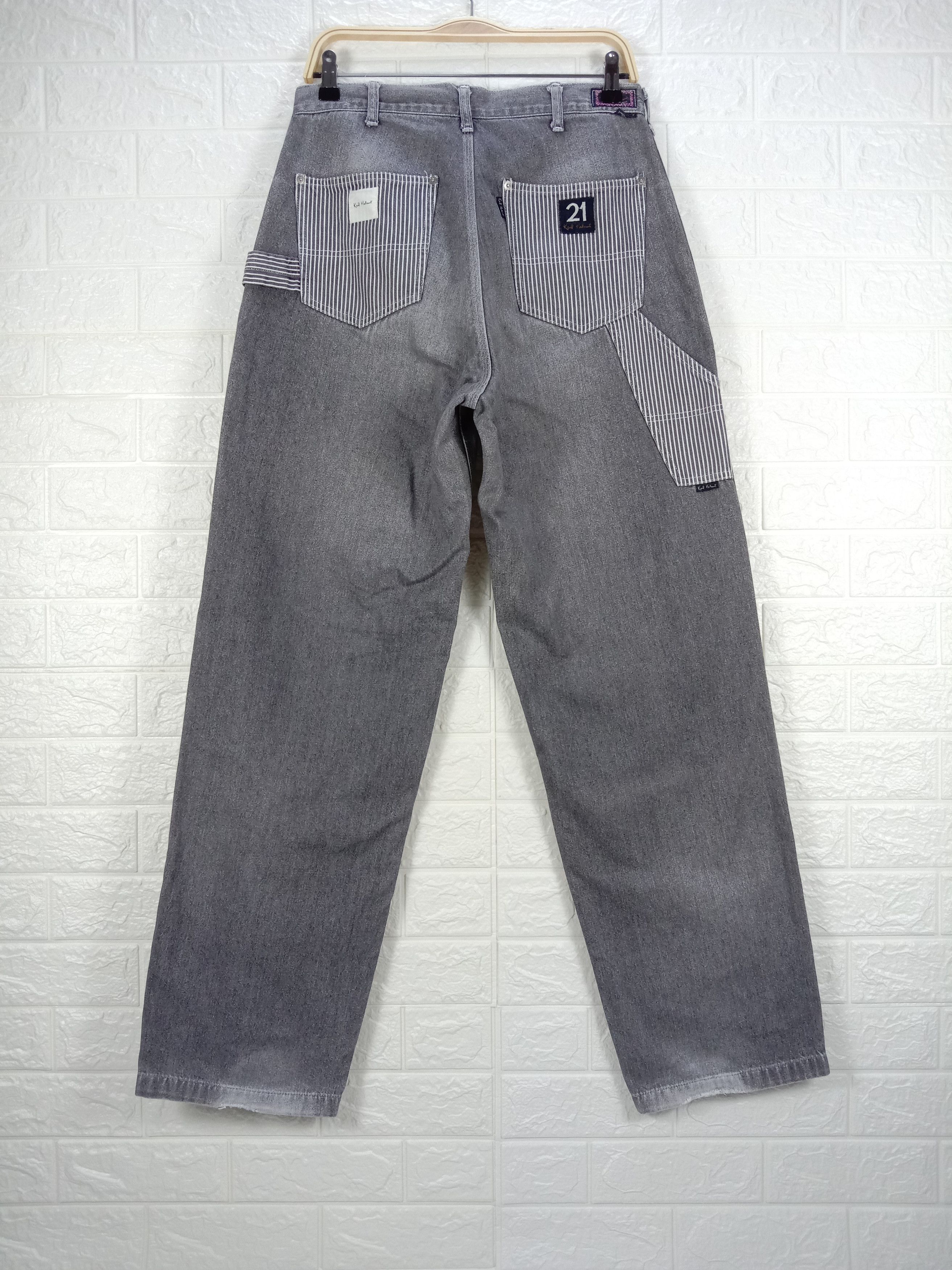 Japanese Brand Baggy Jeans Karl Helmut Double Knee Carpenter Wide Denim Size US 30 / EU 46 - 5 Thumbnail