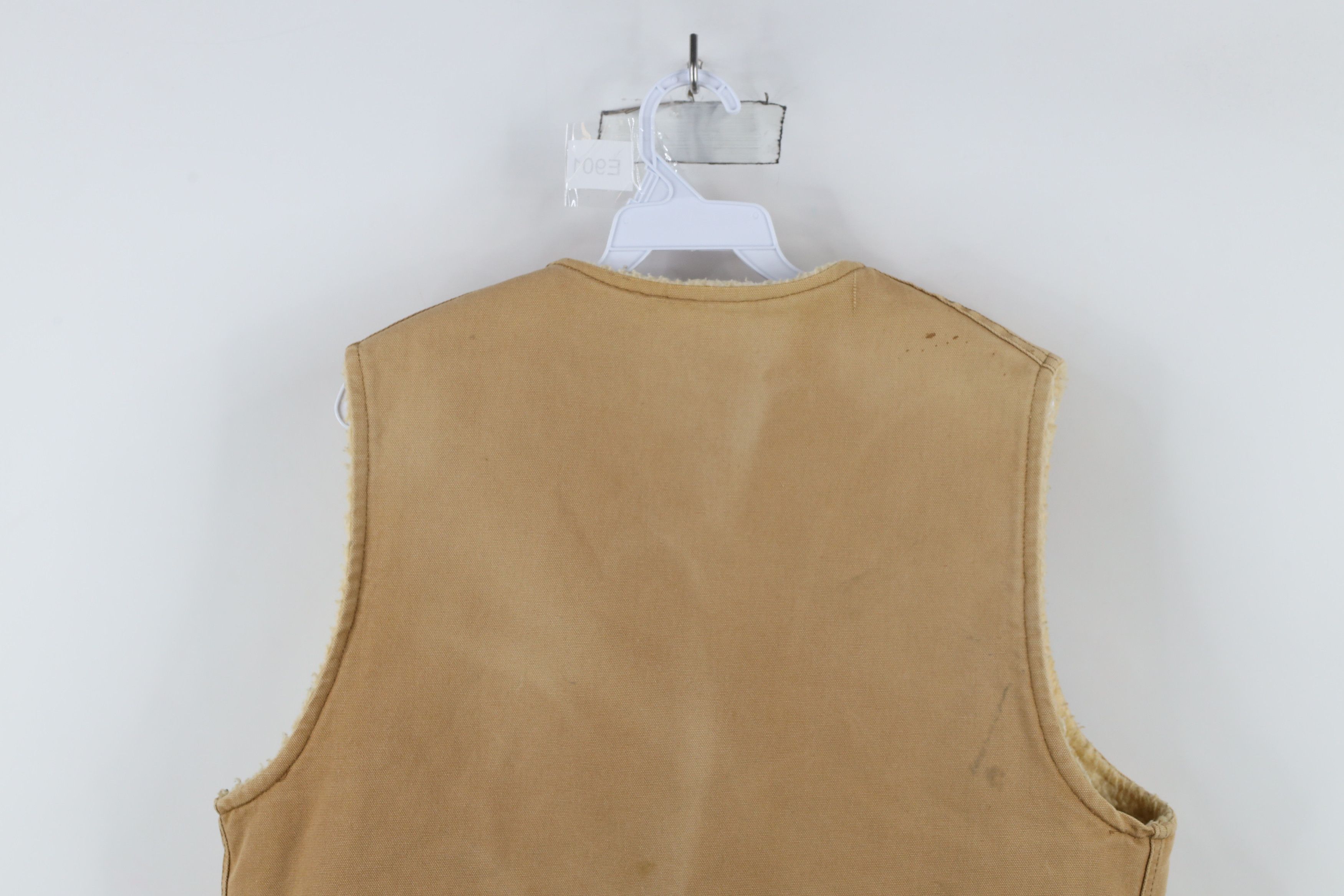 Carhartt × Vintage Vintage 80s 90s Carhartt Pile Fleece Lined Vest Jacket USA Size US L / EU 52-54 / 3 - 13 Thumbnail