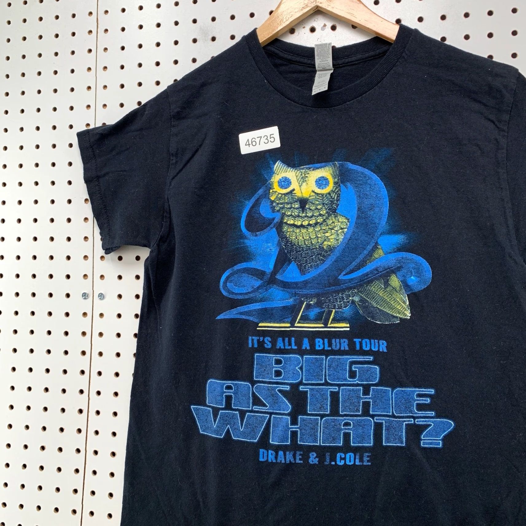 Gildan VINTAGE Drake J Cole Its All A blue Tour Shirt Mens Medium Black Music Rap Concert Size US M / EU 48-50 / 2 - 7 Thumbnail