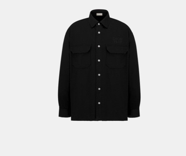 Dior o1w1db10425 413D58 Overshirt in Black Size US M / EU 48-50 / 2 - 1 Thumbnail