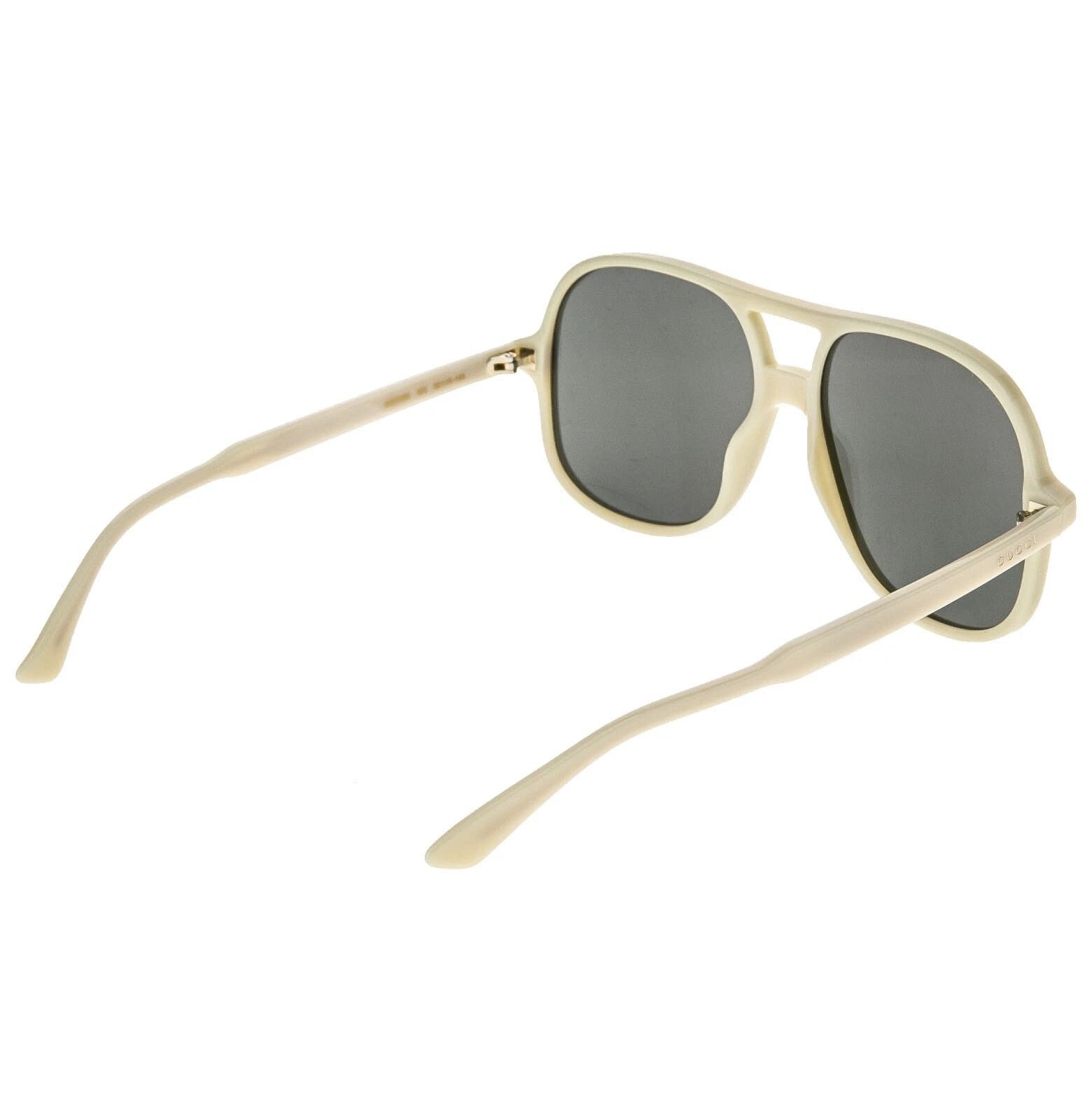 Gucci GUCCI GG0706S 0706 Ivory Mirrored Oversized Sunglasses 003 Size ONE SIZE - 10 Thumbnail