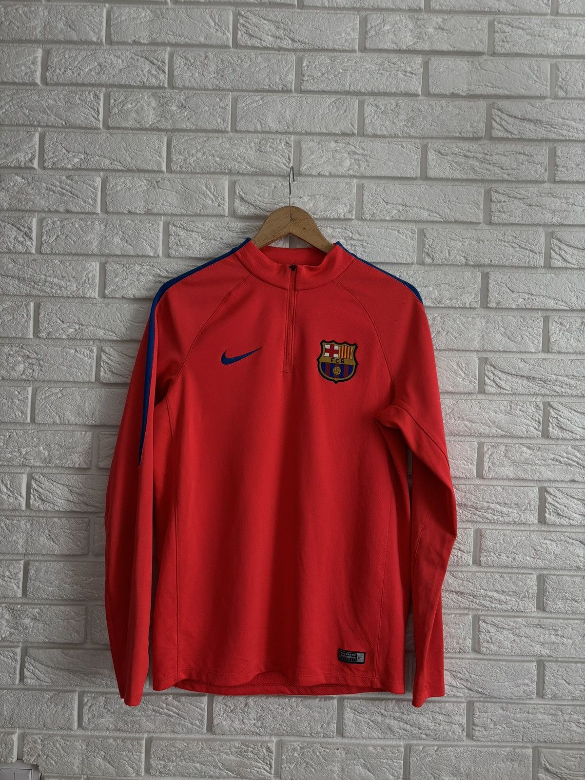 BARCELONA 2016 2017 FOOTBALL TRAINING DRIL TOP 1/4 ZIP NIKE