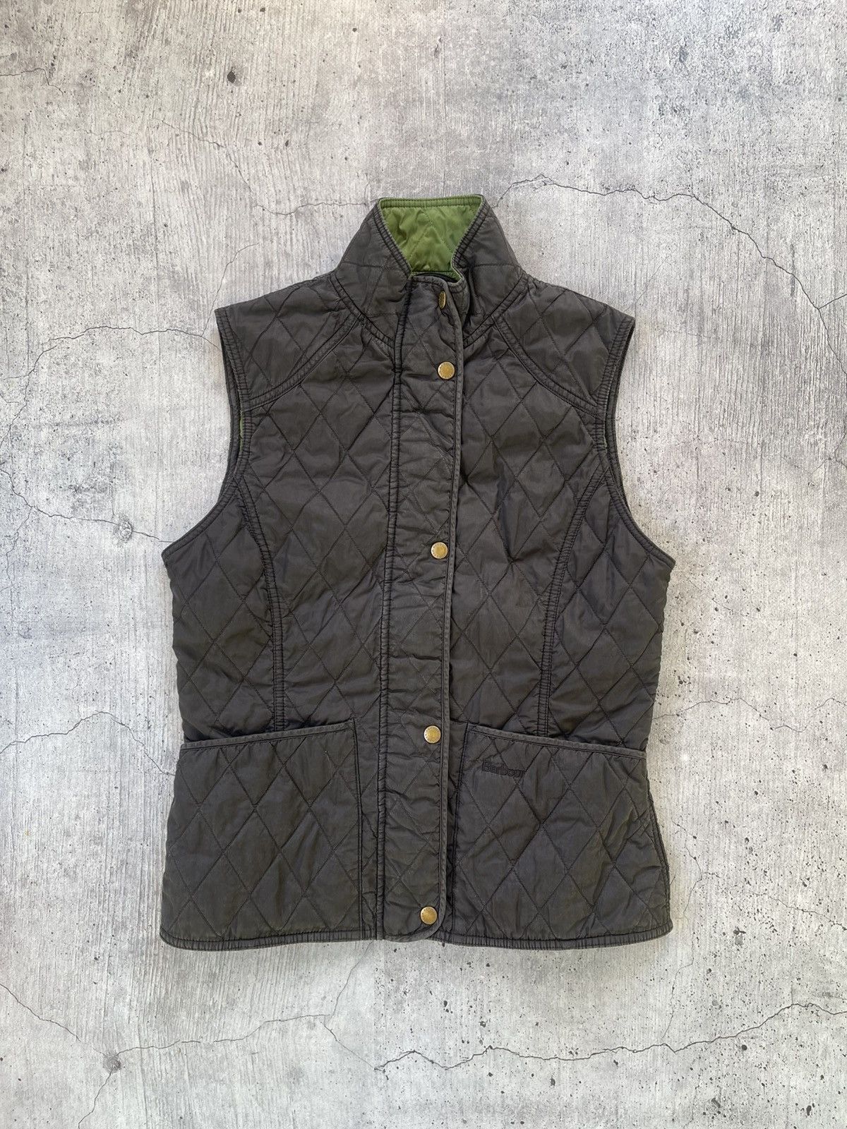 Barbour × Vintage Vintage Barbour Y2K Vest Casual Streetwear 90s Style Size L / US 10 / IT 46 - 1 Thumbnail