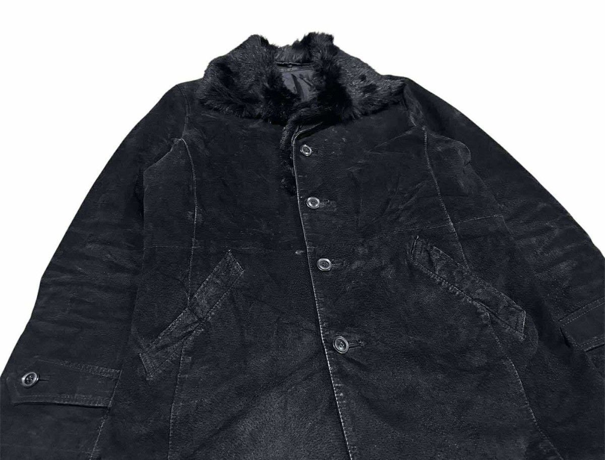 Michel Klein 🔥Y2K Archived Michel Klein Black Fur Pigskin Coat Jacket Size US M / EU 48-50 / 2 - 2 Thumbnail