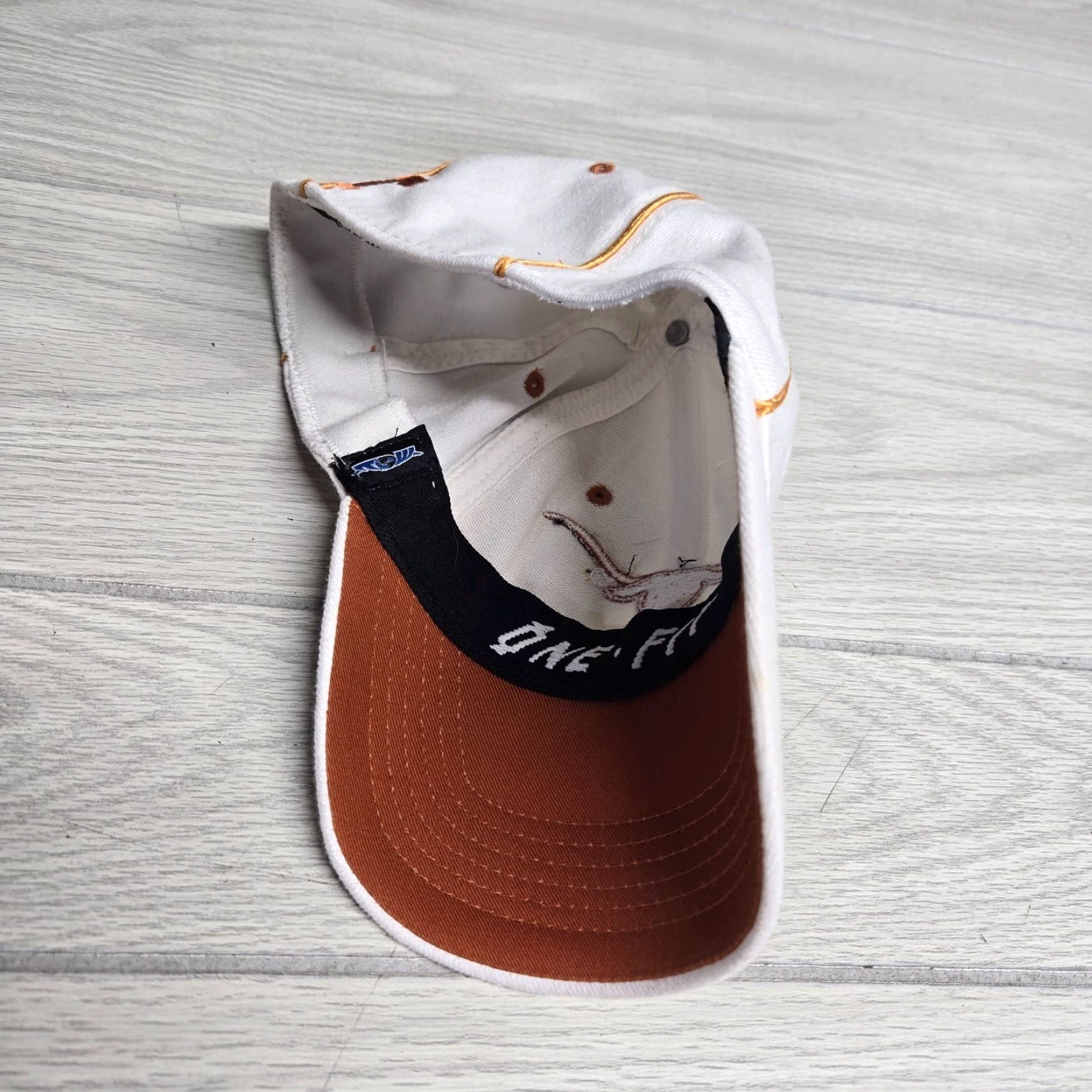 Vintage Texas Long Horns Baseball Hat Adjustable Orange/White Stretch Fit Adult Size Size ONE SIZE - 5 Thumbnail