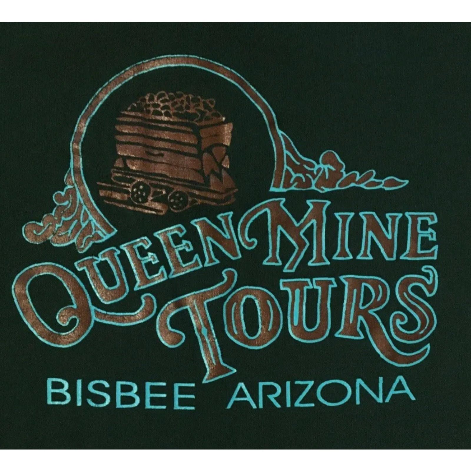Vintage VINTAGE Bisbee Queen Mine Tours Shirt S Arizona Nature Western Grunge Biker 90s 80s Sun Green Nike Shirt Mens USA Desert Rockabilly 90s Grunge Size US S / EU 44-46 / 1 - 3 Thumbnail