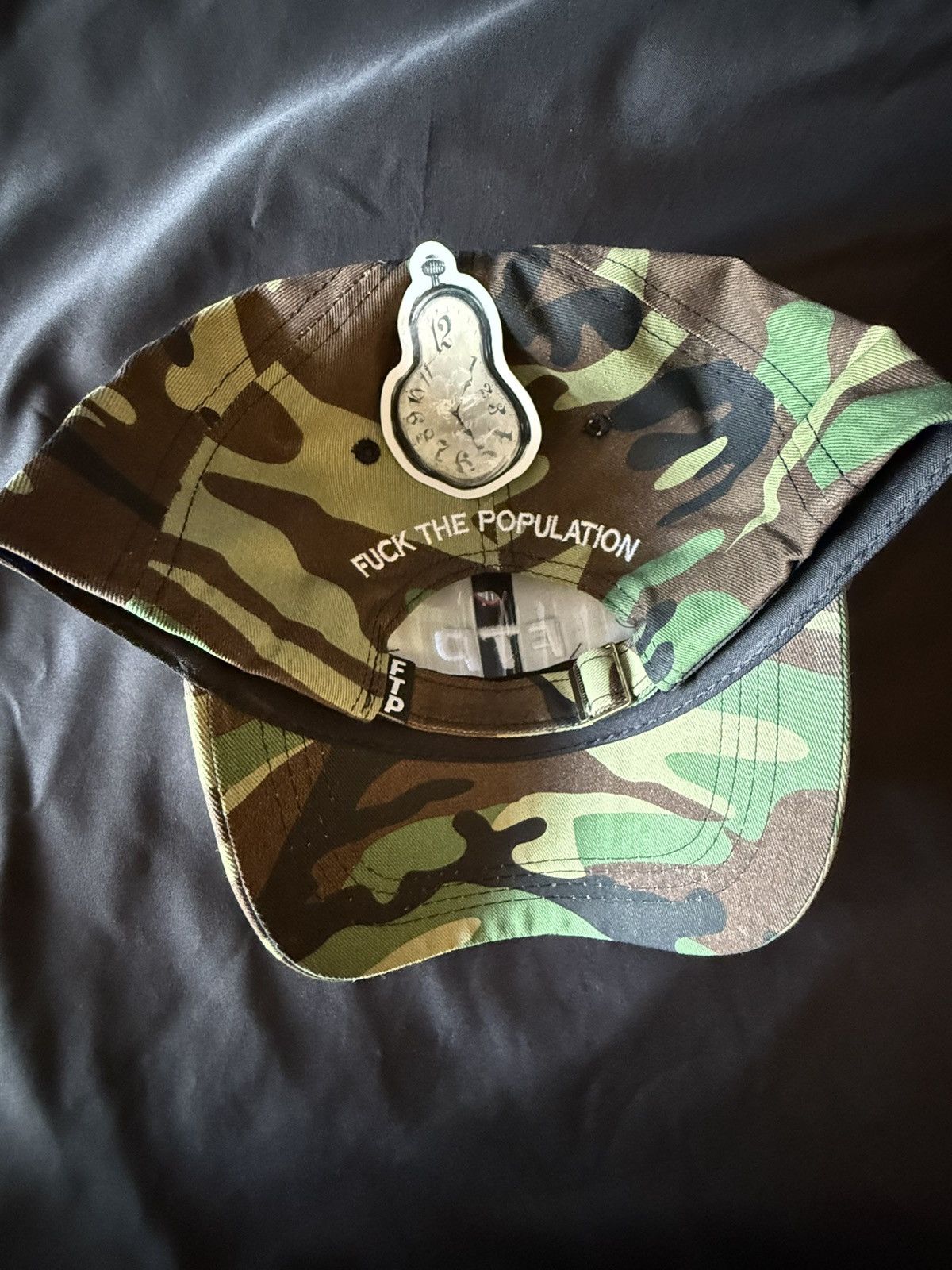 Fuck The Population FTP 6 Panel Logo Hat Camo Size ONE SIZE - 3 Thumbnail