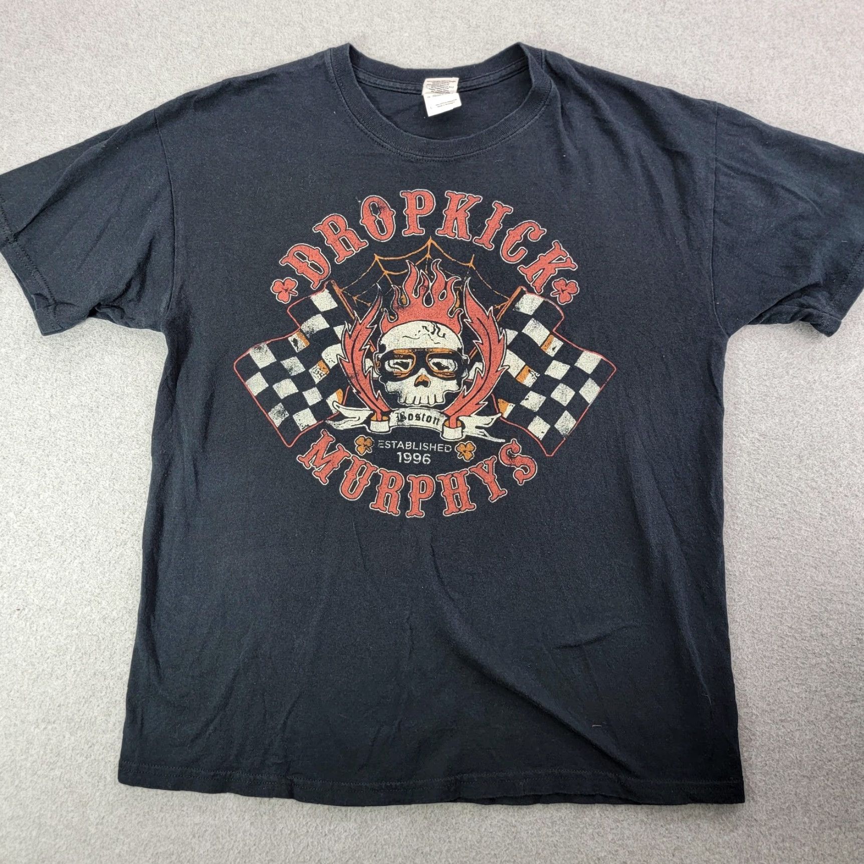 Gildan Dropkick Murphys Shirt Mens Large Black Band Graphic Punk Rock Tee Music Shirt Size US L / EU 52-54 / 3 - 2 Thumbnail