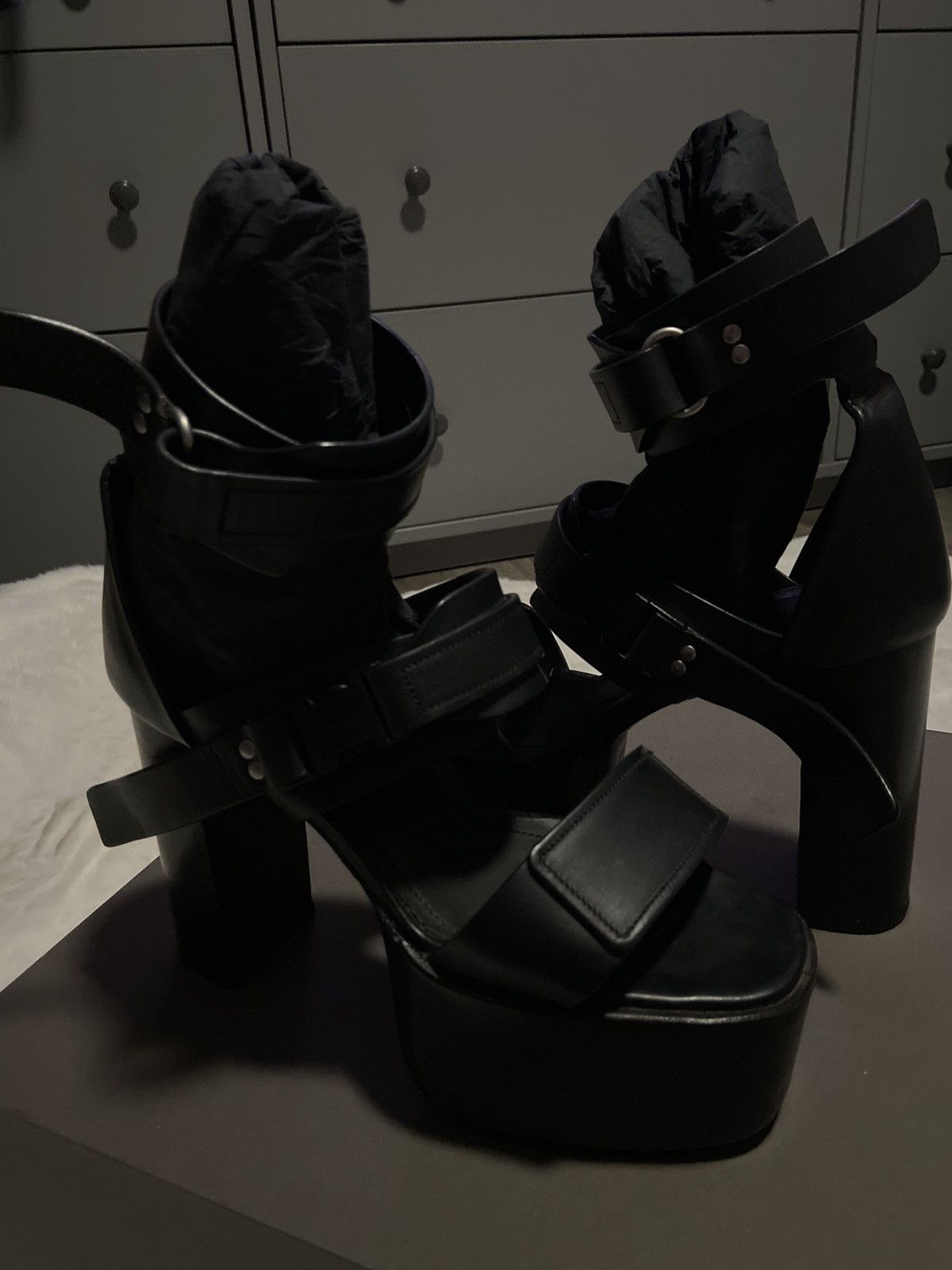 Rick Owens Rick Owens Kiss ankle strap platform heels Size US 8.5 / IT 38.5 - 6 Thumbnail