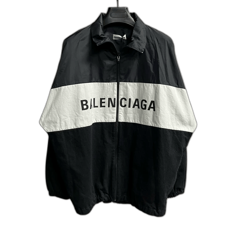 Balenciaga Balenciaga Black Large Logo Print Jacket Size US S / EU 44-46 / 1 - 1 Thumbnail