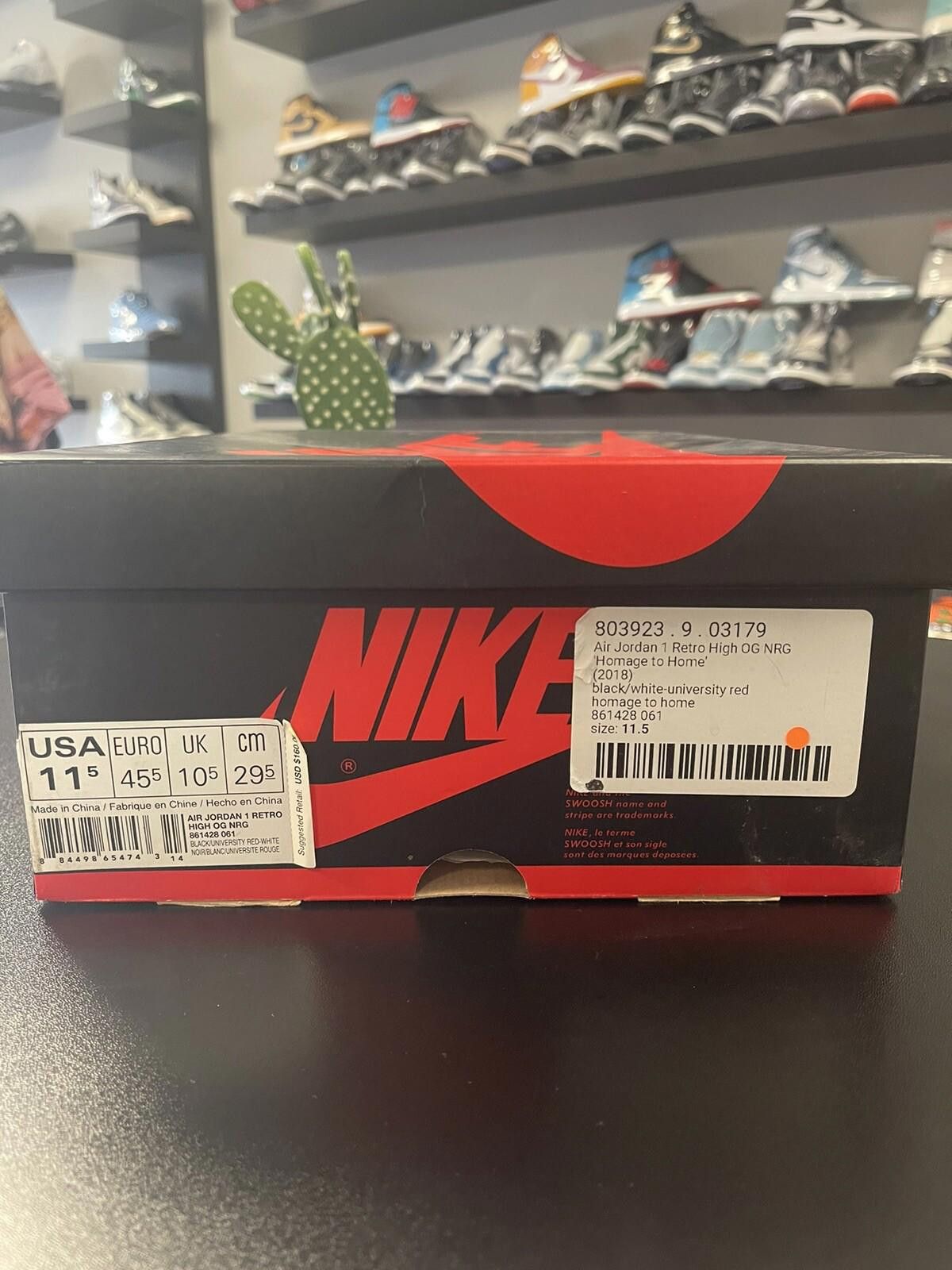 Jordan Brand Size 11.5 - Jordan 1 Retro High OG NRG Homage to Home 2018 Size US 11.5 / EU 44-45 - 12 Thumbnail