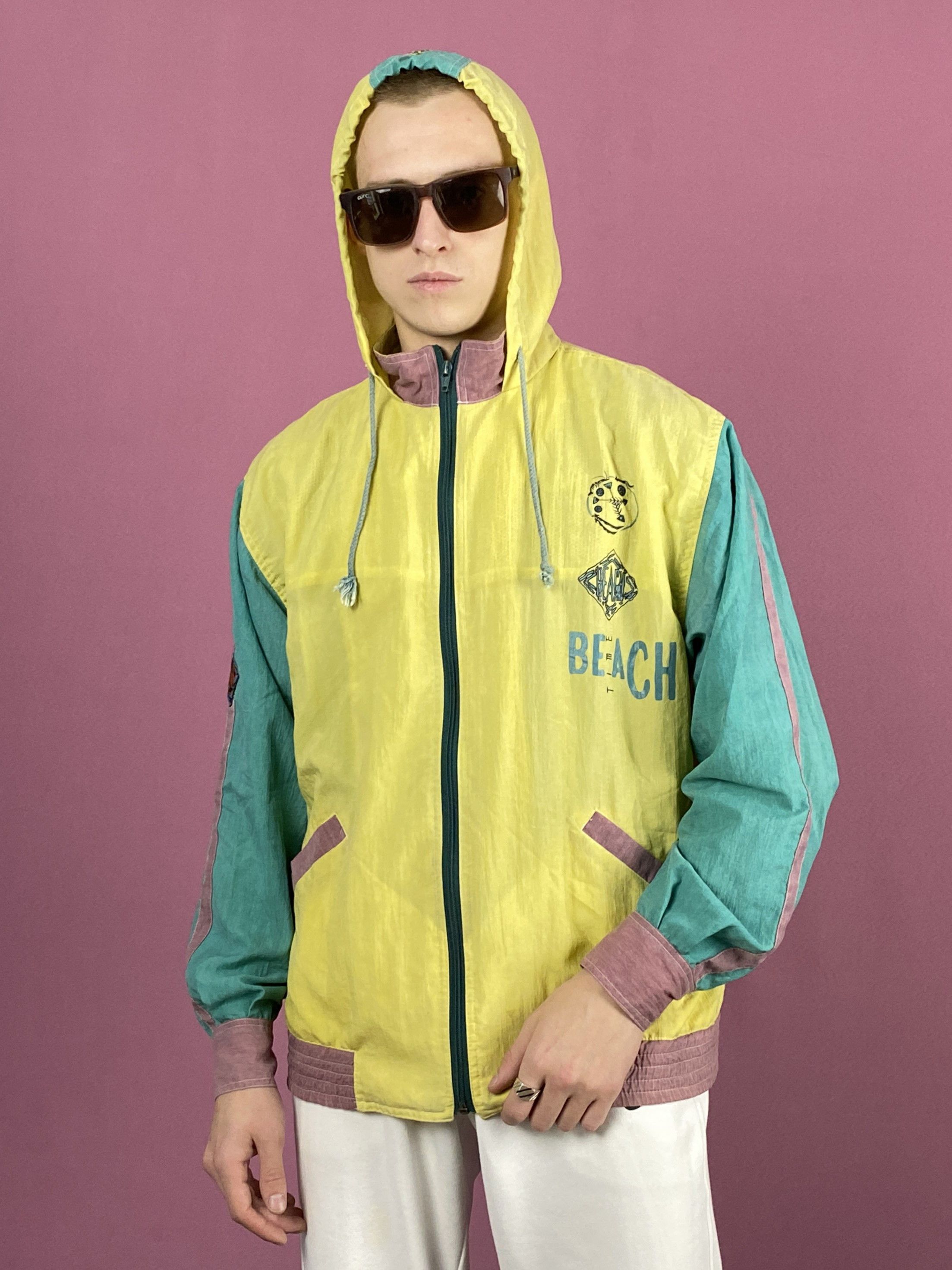 Vintage Beach Vintage Men's Rain Jacket - S Size US S / EU 44-46 / 1 - 1 Thumbnail