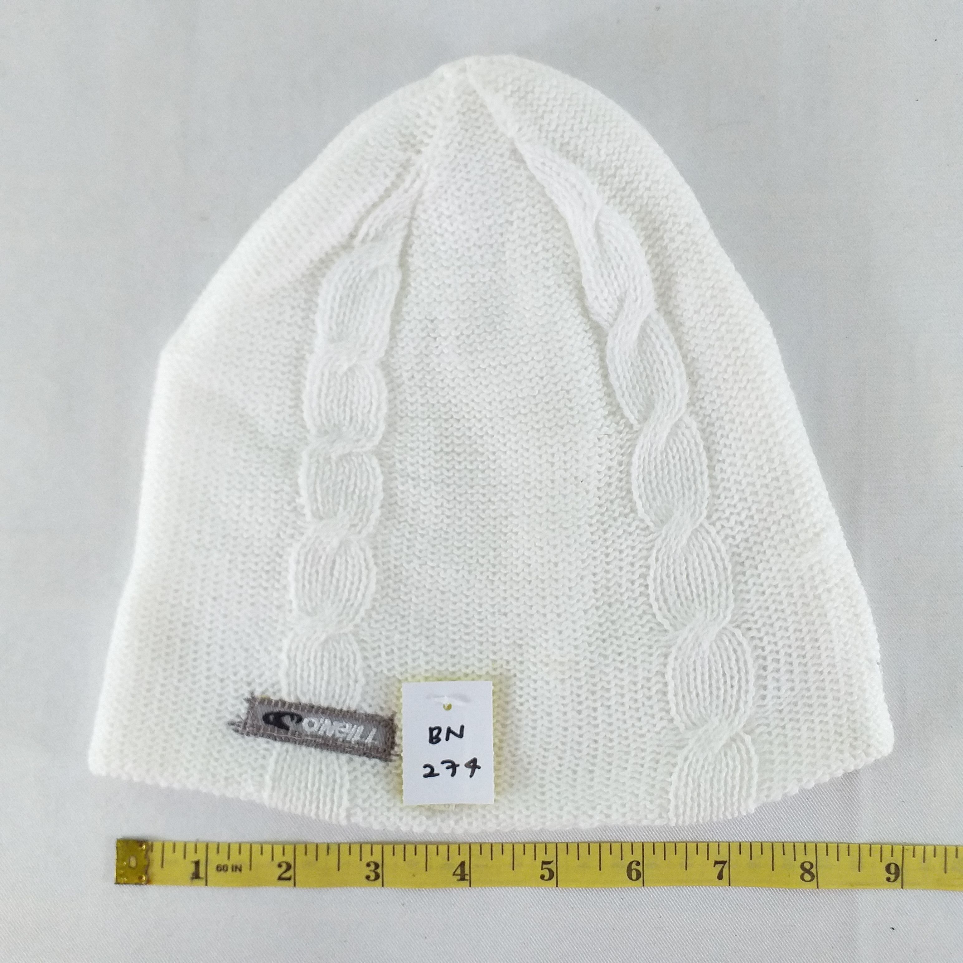 O'Neill Oneill White Plain Snow Cap Hat Beanie -BN274 Size ONE SIZE - 3 Thumbnail