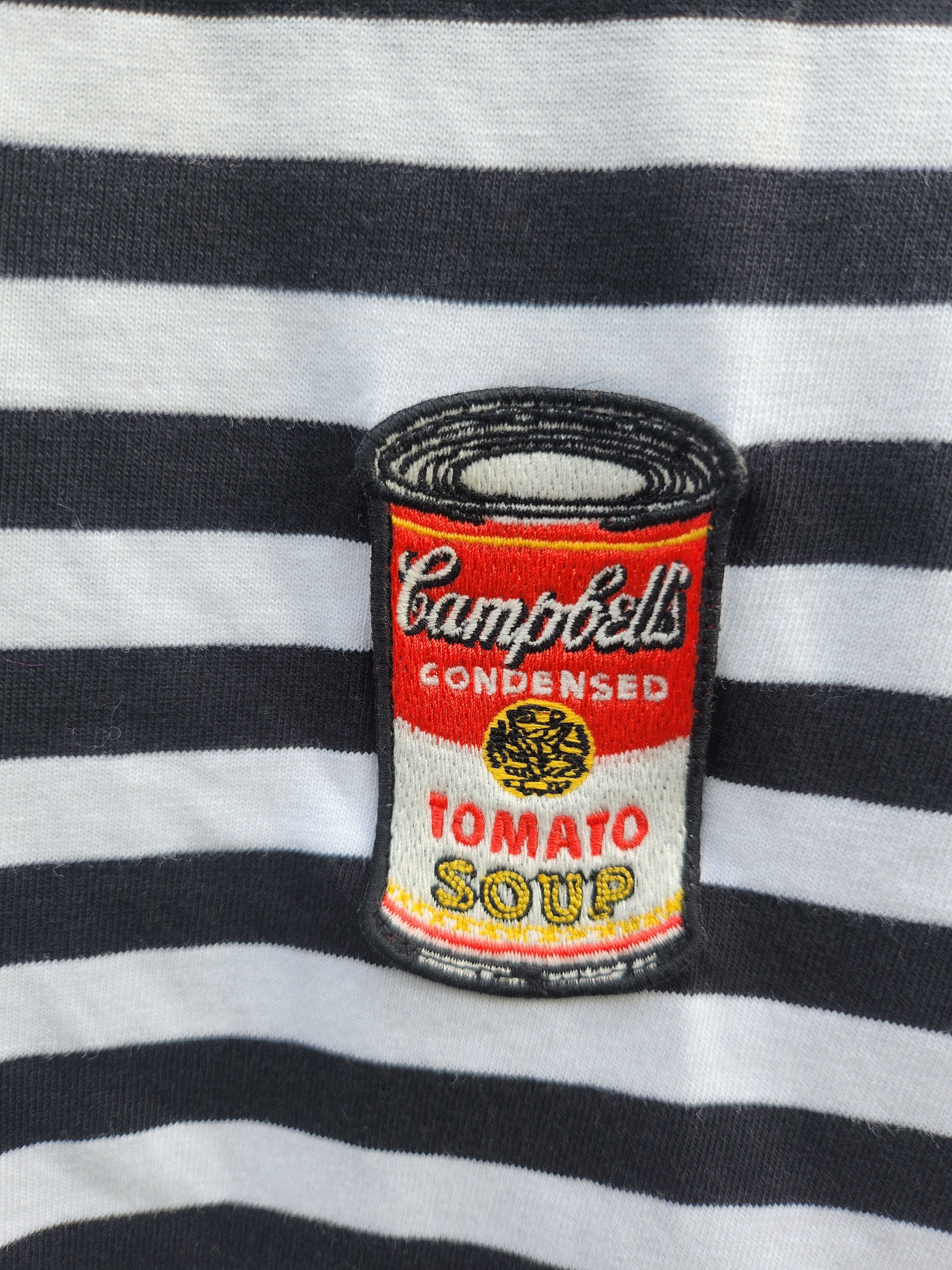 Japanese Brand 💥 Andy Warhol Campbell Stripes Collection Masterpiece Tee Size US L / EU 52-54 / 3 - 4 Thumbnail