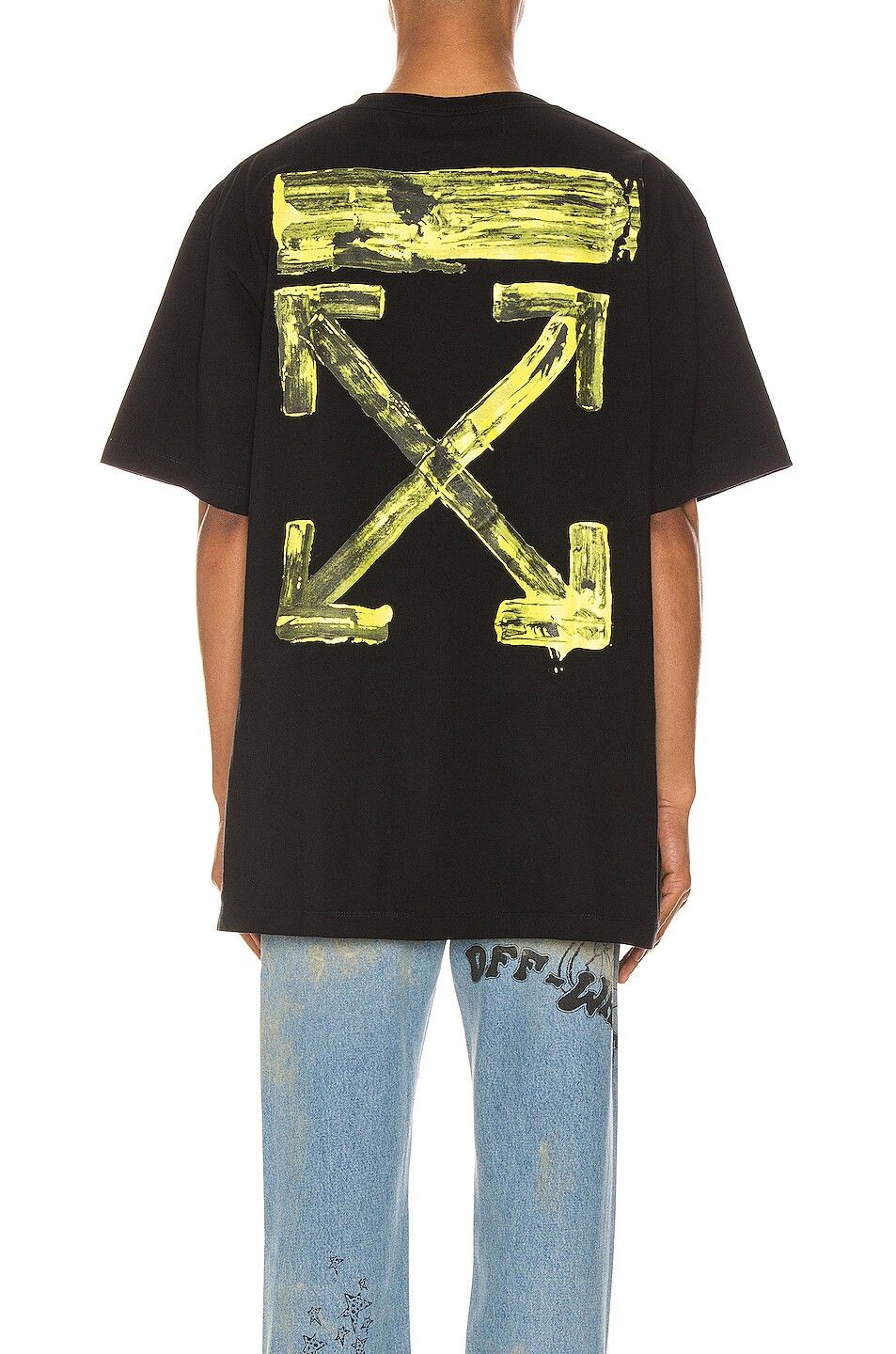 Off-White Black and Yellow Acrylic Arrows Oversized T-Shirt Size US M / EU 48-50 / 2 - 2 Thumbnail
