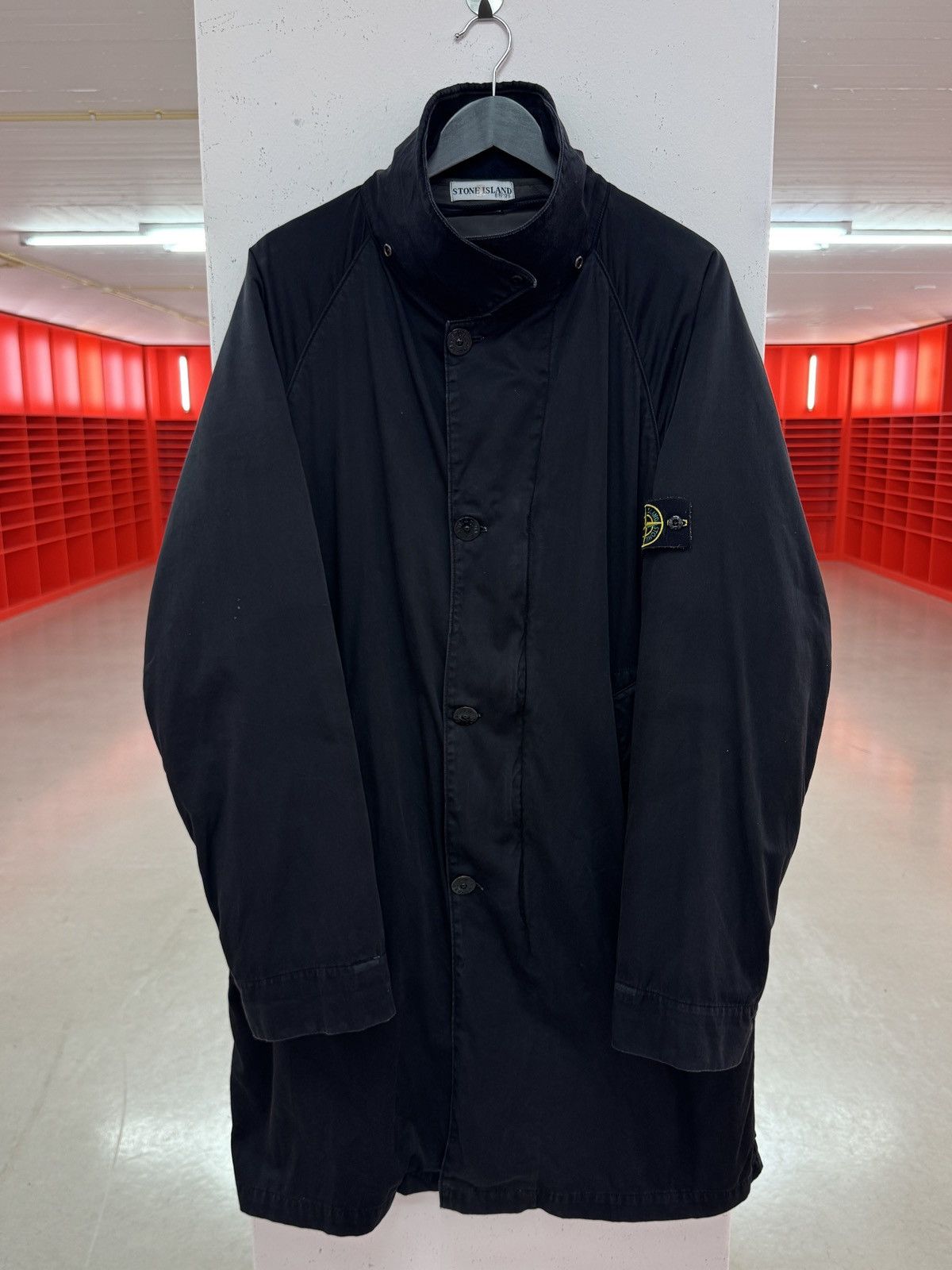 Stone Island Stone Island Raso Gommato dual layer trench coat Size US XL / EU 56 / 4 - 3 Thumbnail