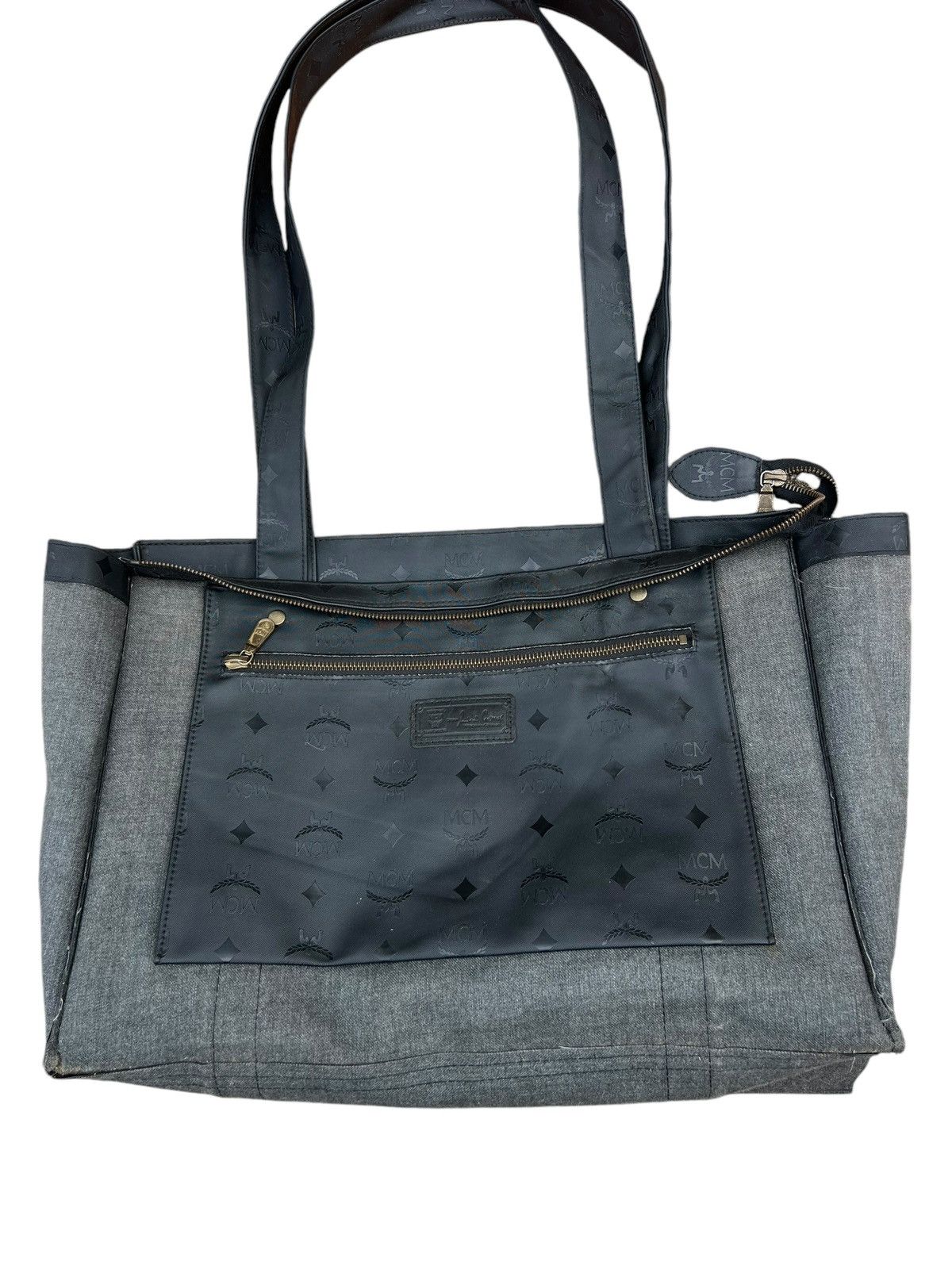 MCM Vintage MCM Handmade Germany Black Monogram Tote Bag Size ONE SIZE - 21 Thumbnail