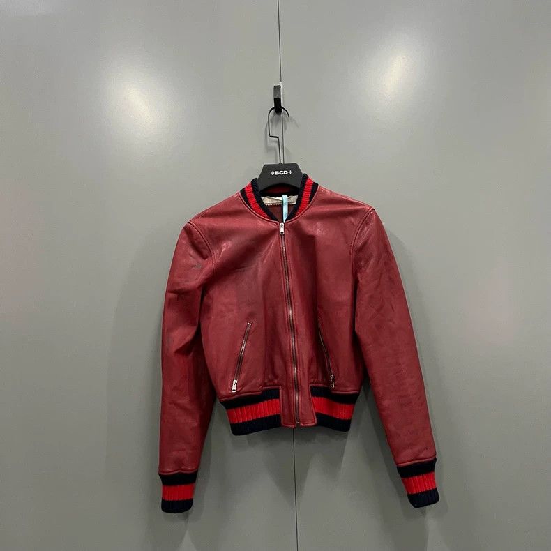 Gucci Gucci Rhinestone bamboo dragonfly embroidered leather jacke Size US S / EU 44-46 / 1 - 1 Thumbnail