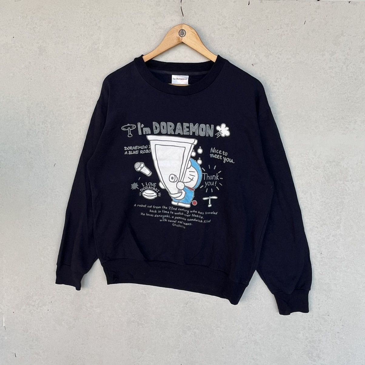 Other Vintage Doraemon Black Sweatshirt Pullover Jumper Size L Size L / US 10 / IT 46 - 2 Thumbnail