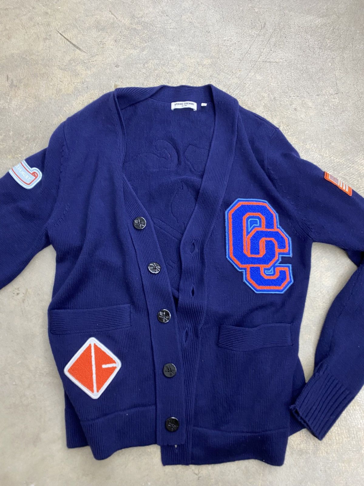 Opening Ceremony Rare Opening Ceremony Cardigan Varsity Patches Size US L / EU 52-54 / 3 - 1 Thumbnail