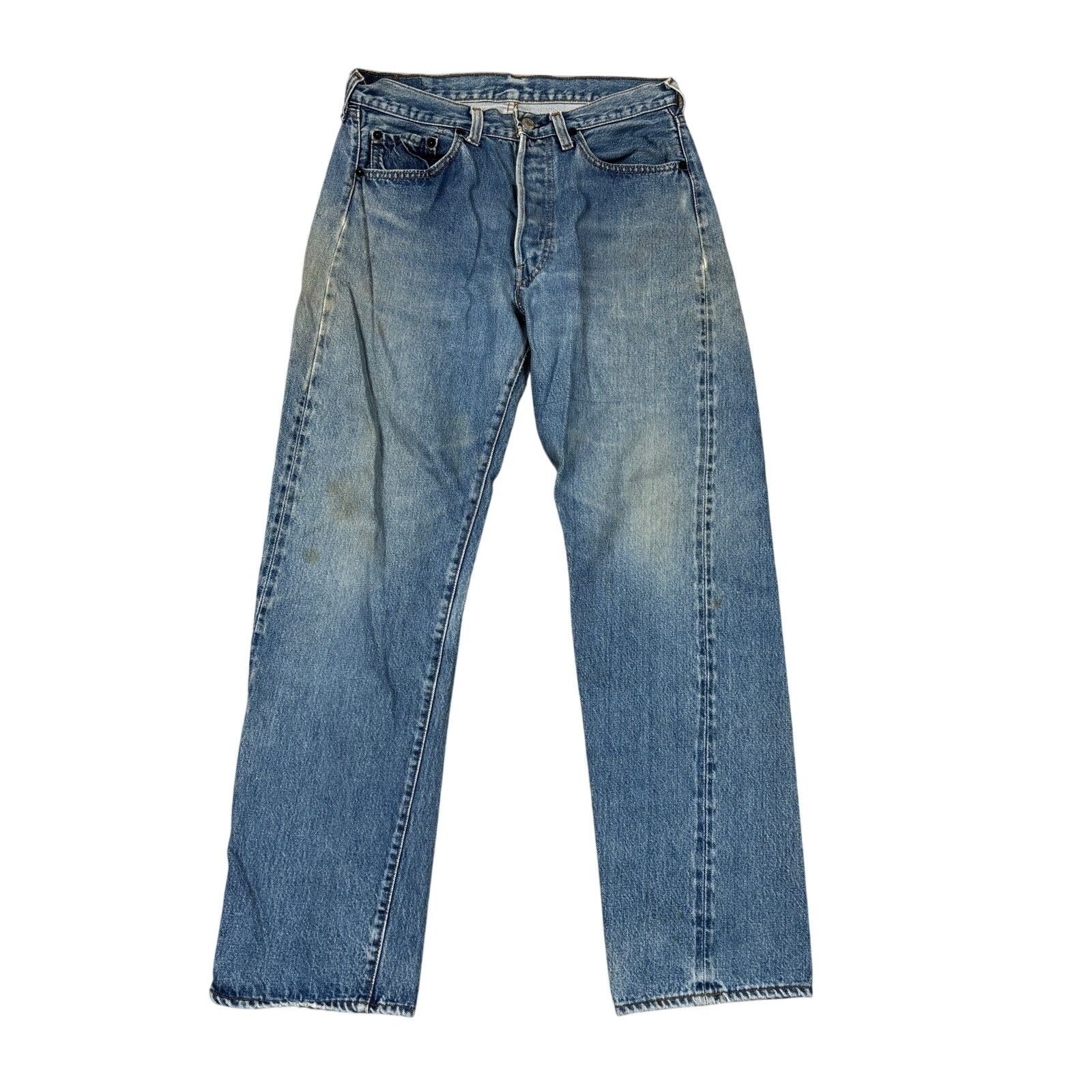Levi's × Vintage Vintage 80s Levi's 501 Selvedge Denim Redline Jeans 30x30 Size US 30 / EU 46 - 1 Thumbnail