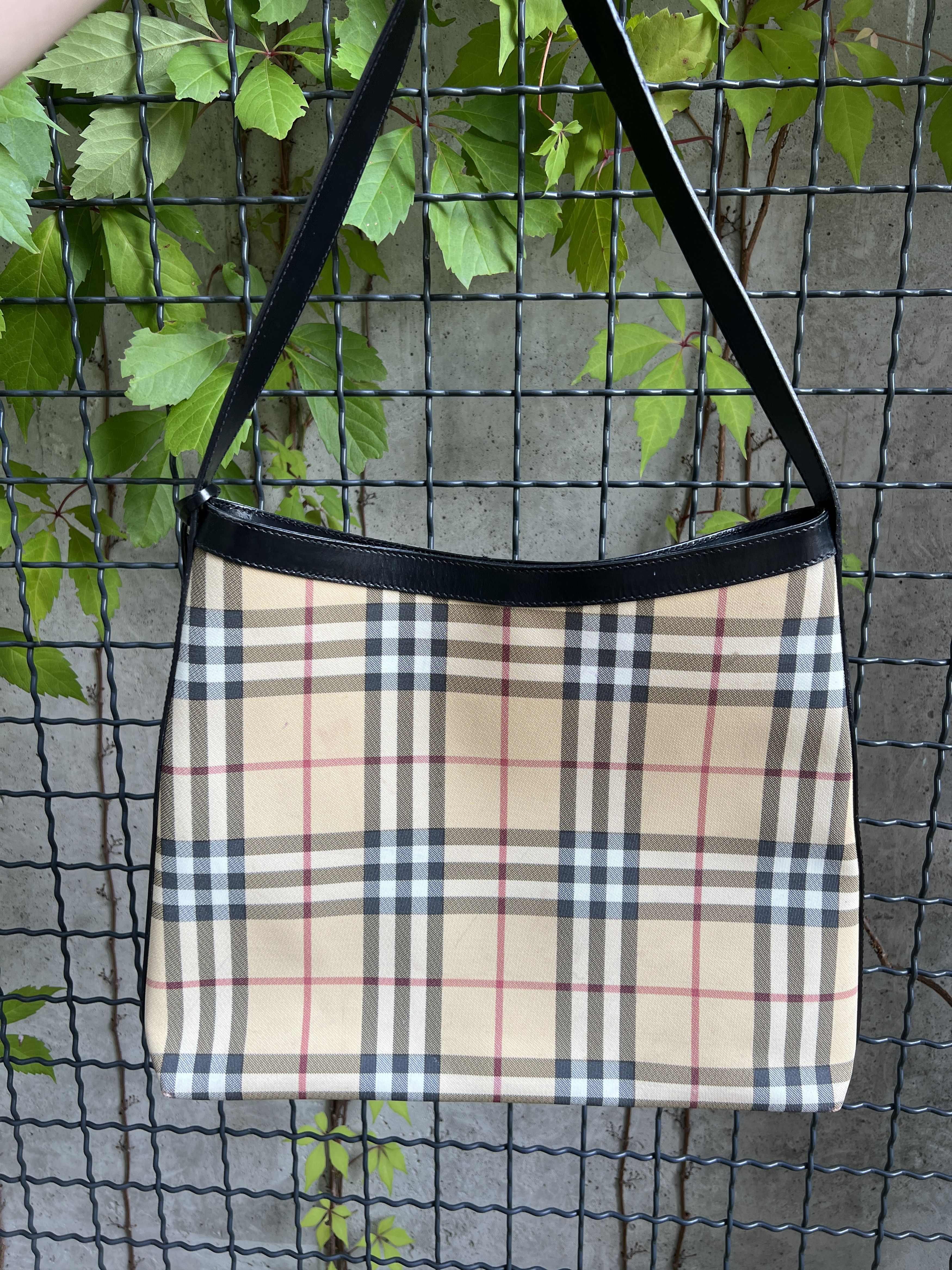 Burberry Vintage 90s Burberry Nova Check Shoulder Bag Size ONE SIZE - 2 Thumbnail