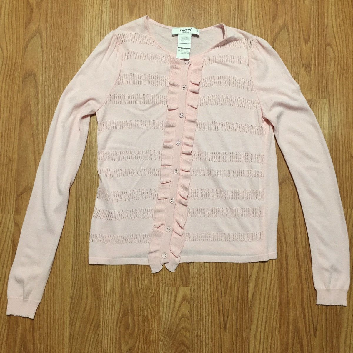 Blumarine Blugirl Blumarine Pink Ruffled Cardigan Sweater Size EU 40 Size S / US 4 / IT 40 - 6 Thumbnail