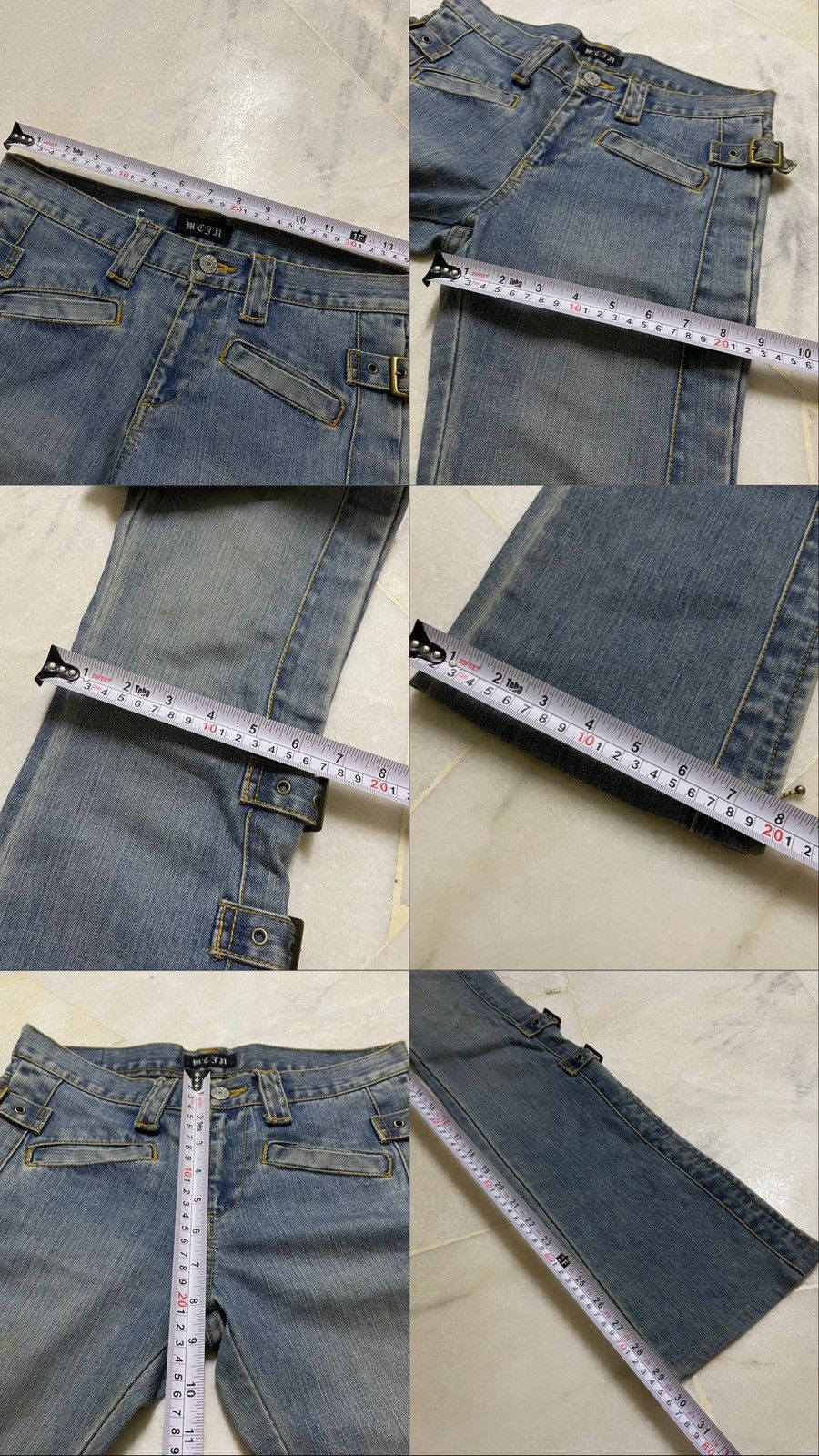 If Six Was Nine ORIGINAL JAPANES BONDAGE FLARED ZIPPER KAMMERAVIS (28×39) Size US 28 / EU 44 - 12 Thumbnail