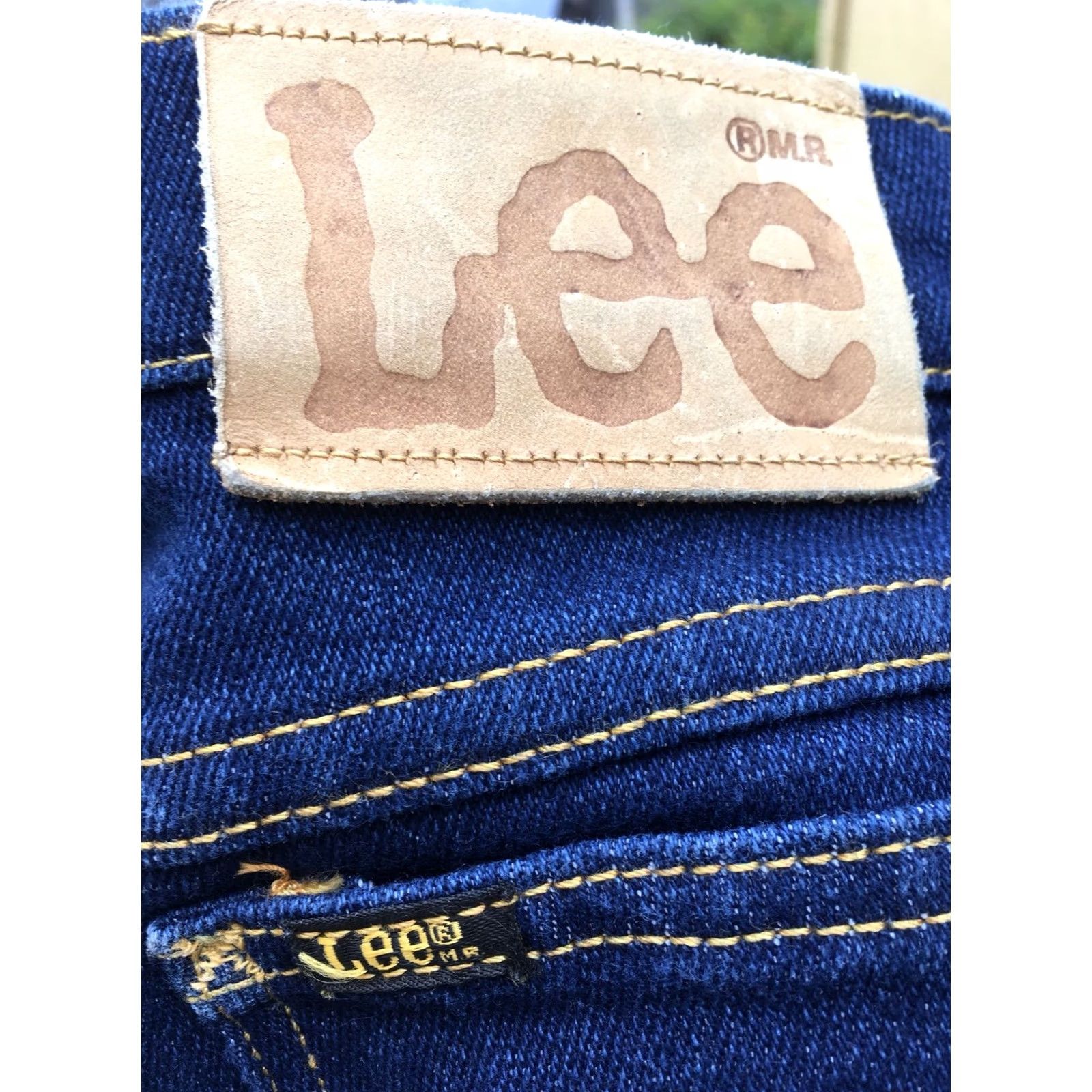 Lee VINTAGE Lee Riders Jeans High Waist US Made Sz 14 30 Waist 40 Inseam 30 Blue 1970s 1980s Mens Size 36" / US 14 / IT 50 - 5 Thumbnail