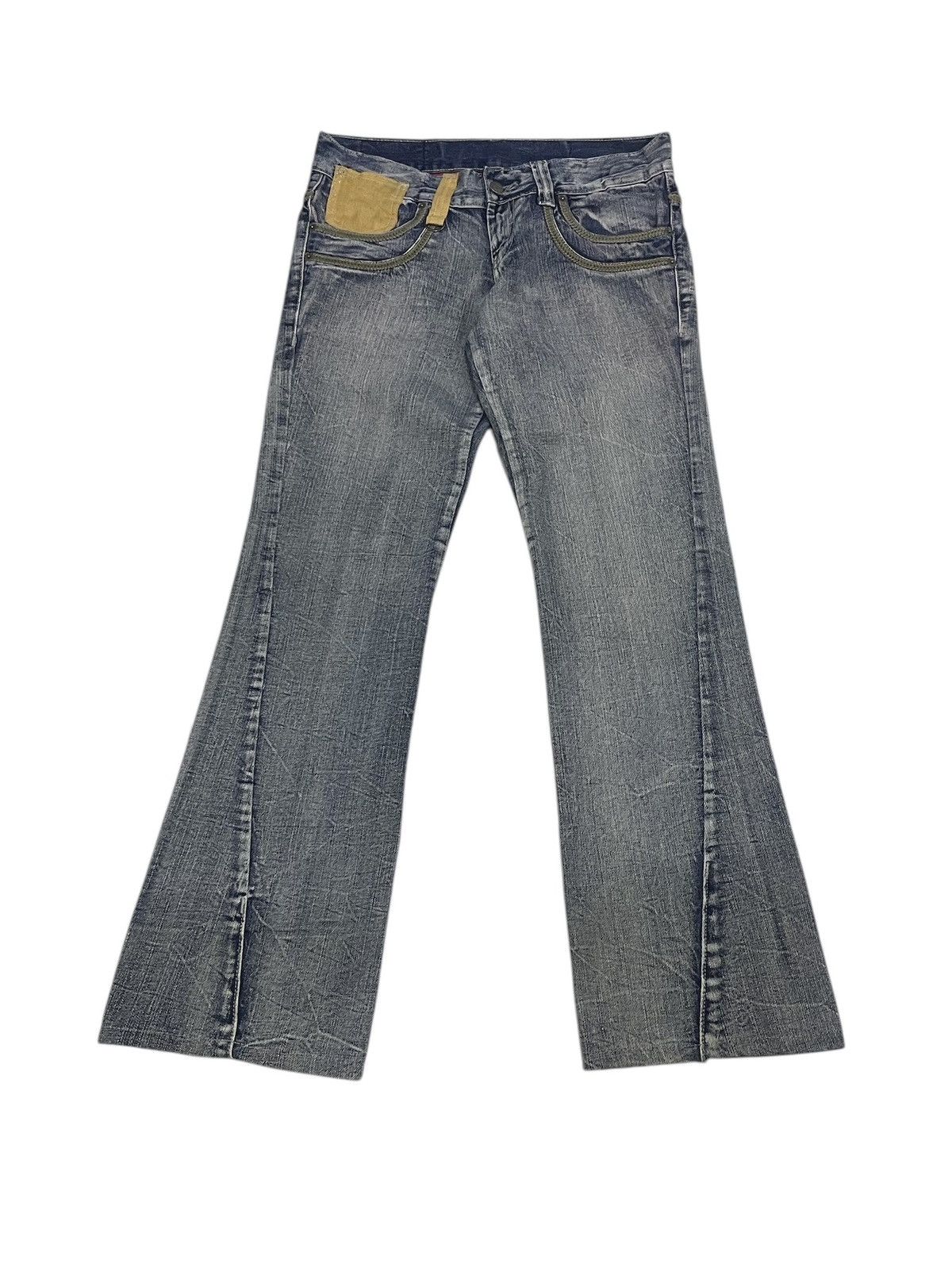 Hysteric Glamour Tornado Mart Japan Flare Jeans Distressed Size US 32 / EU 48 - 3 Thumbnail
