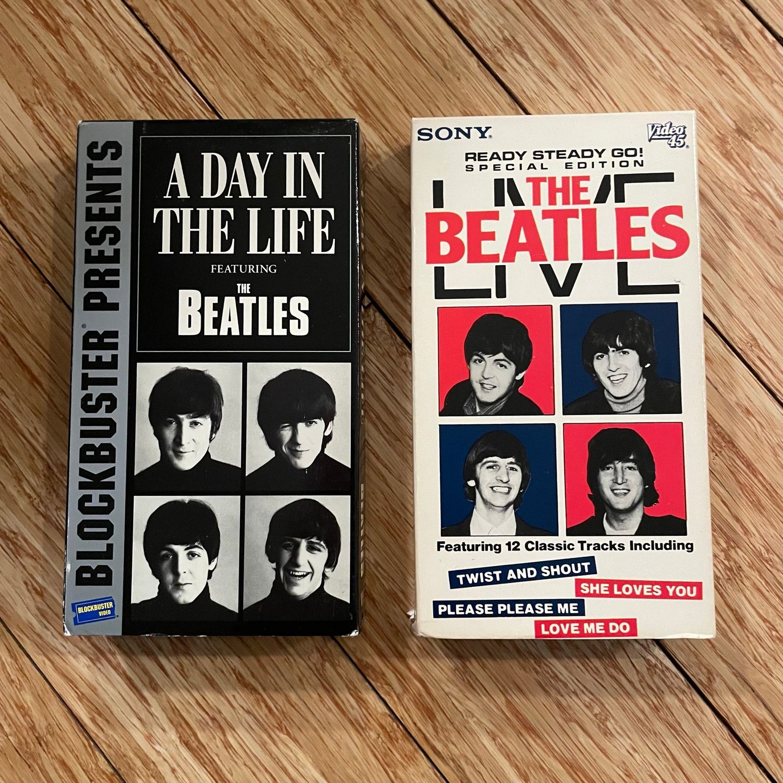 INTENTIONALLY BLANK (2) Beatles VHS Tapes concert documentary vintage retro Size ONE SIZE - 1 Thumbnail
