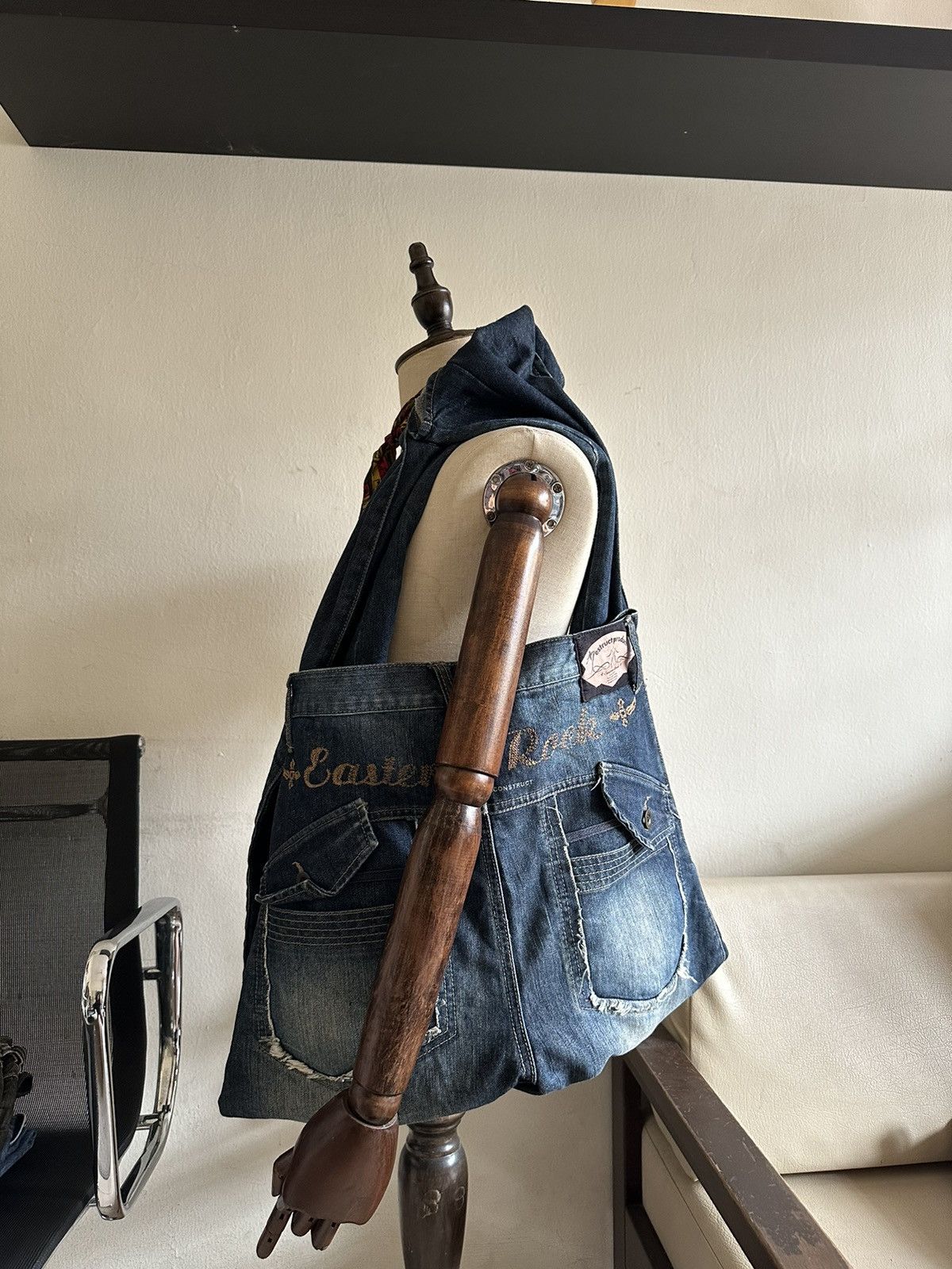 PPFM 2000s PPFM Destruct Product J Cut Jeans Transform Bag Size US 30 / EU 46 - 20 Thumbnail