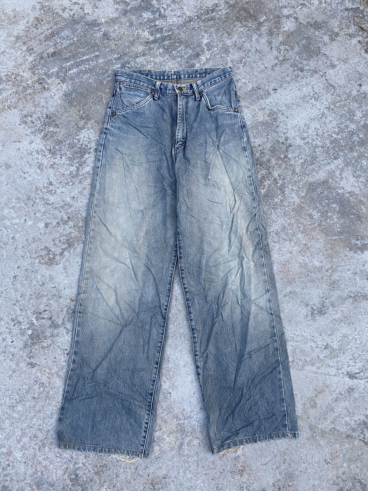 Beauty Beast 🔥 Jeans Vtg 80s Wrangler jeans baggy Wrangler blue bell Size US 30 / EU 46 - 2 Thumbnail