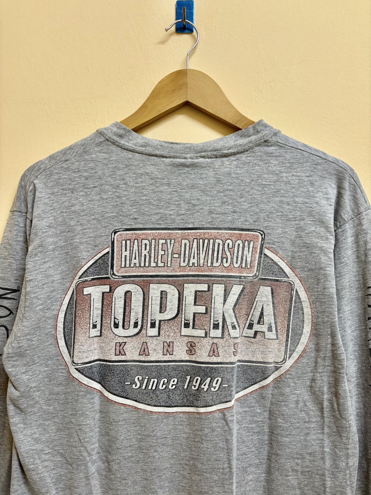 Harley Davidson Vintage 1998 Harley Davidson Topeka Kansas Longsleeve Tshirt Size US M / EU 48-50 / 2 - 4 Thumbnail