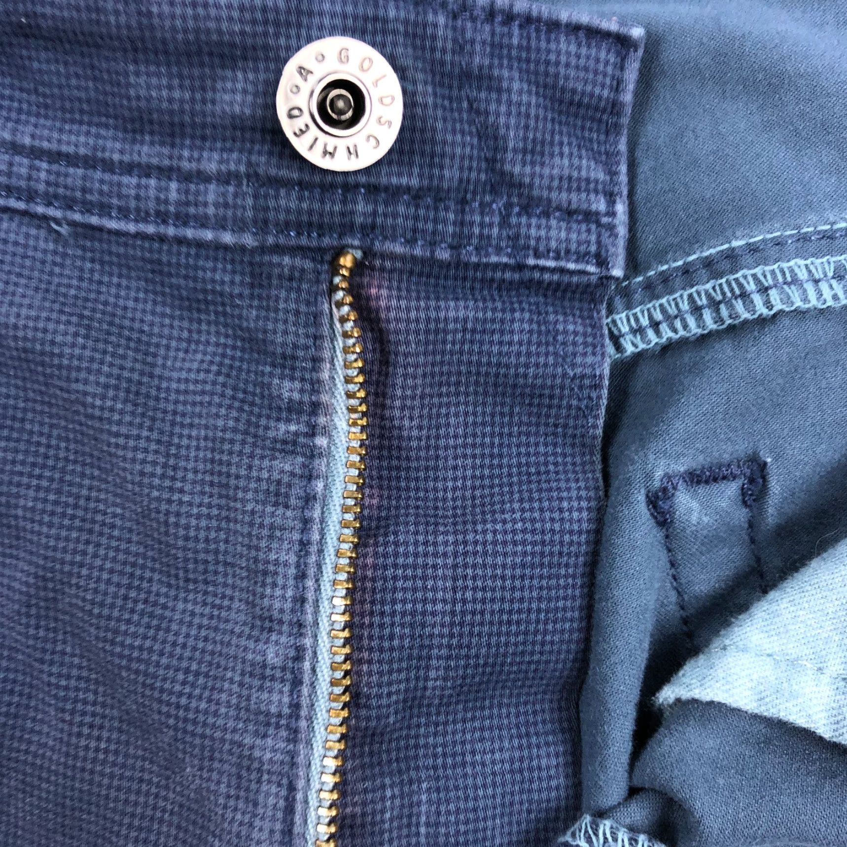 Vintage AG Adriano Goldschmied Jeans Mens 36x32 Everett Slim Straight 5-Pocket Blue Canvas Denim Pants Size US 36 / EU 52 - 7 Thumbnail