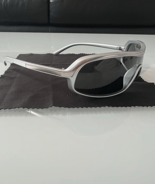 Prada PRADA Sunglasses SPR 06D Star Sport Metal Shield Oval Wrap Size ONE SIZE - 2 Thumbnail