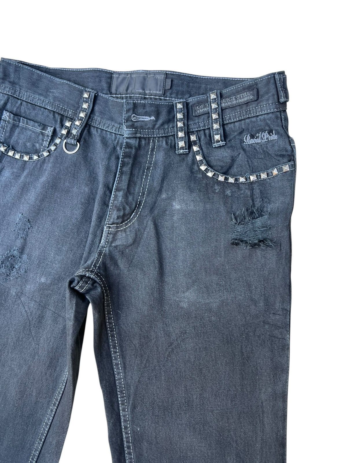 Shellac Of The Neige Style Japan Ripped Distress Denim Bootcut Jeans Size US 30 / EU 46 - 6 Thumbnail